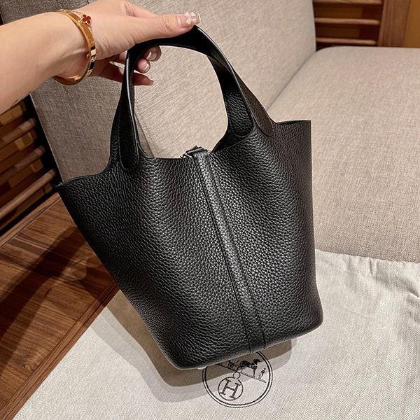 Hermès Picotin Replica Lock MM – Noir1:1High-quality replica