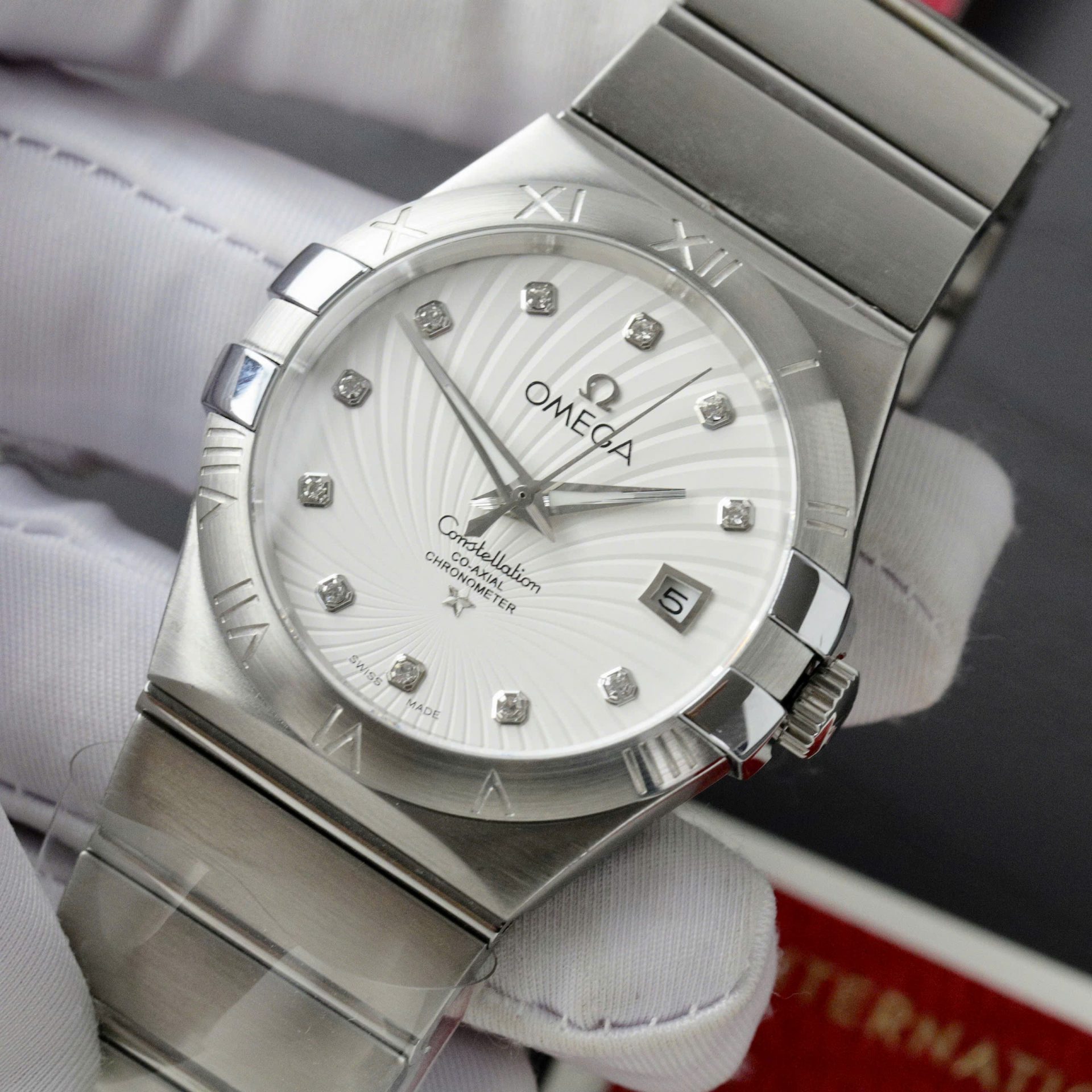Omega Constellation Co-Axial Clone Watch White Dial 38mm - Top club
