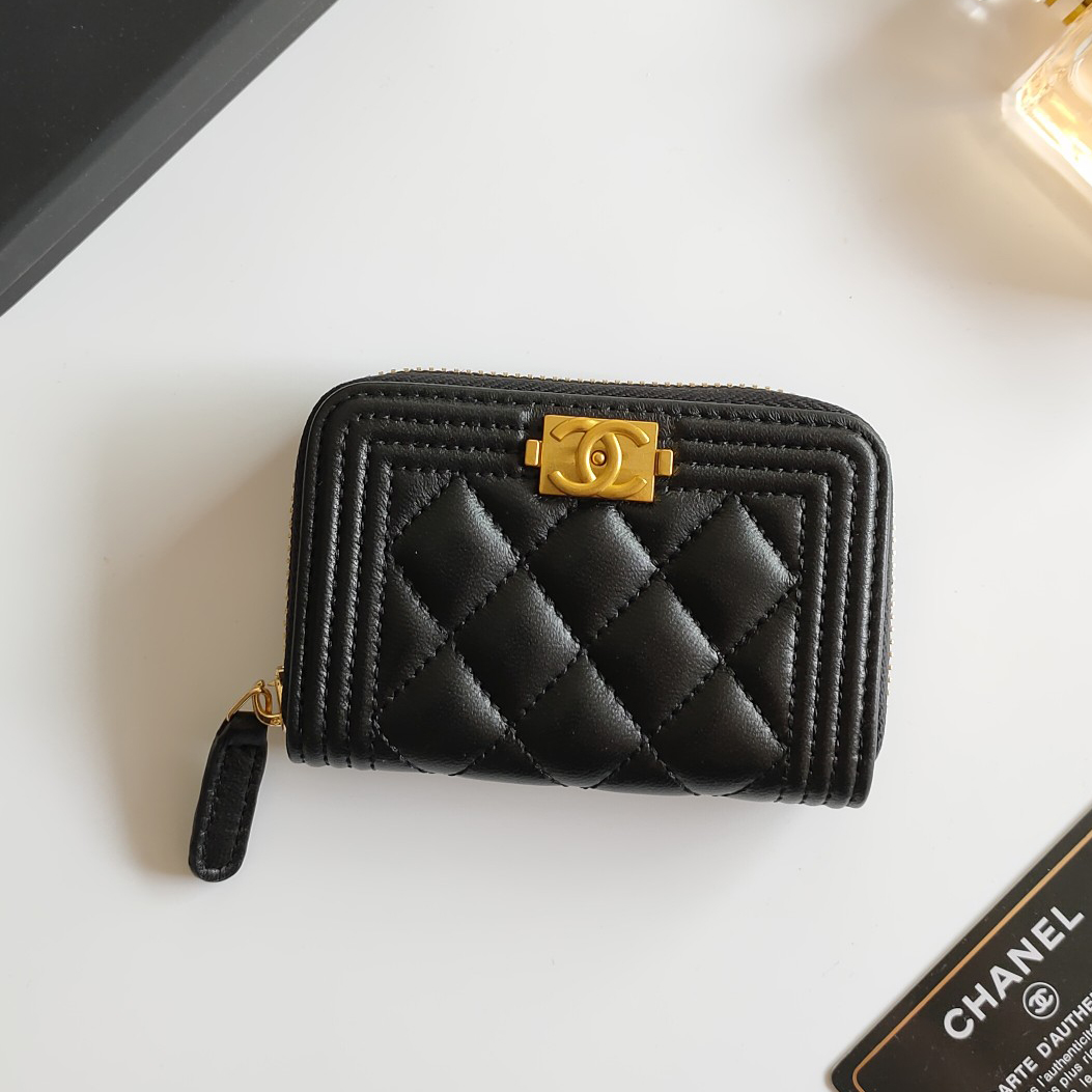 Chanel 21k LE BOY Zipper Wallet1:1High-quality replica