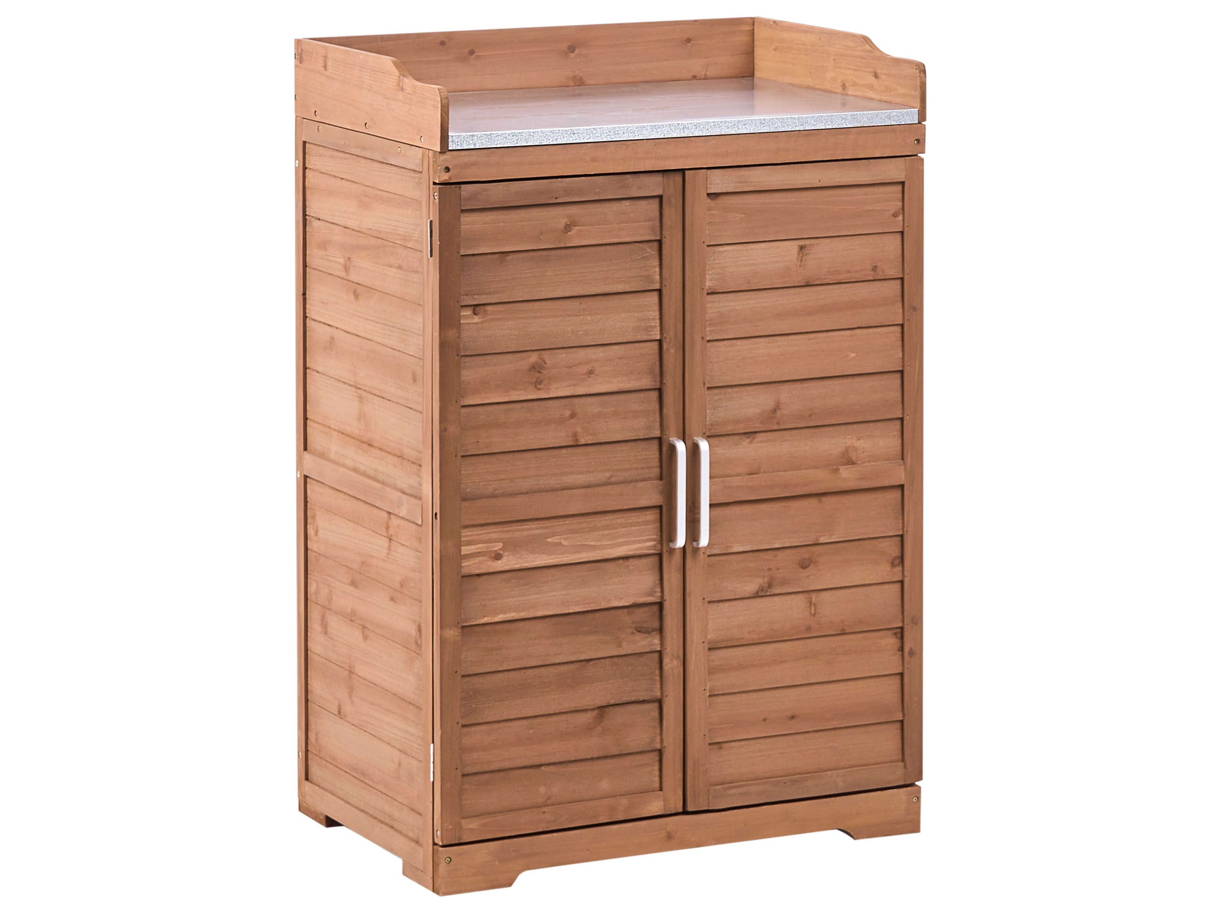 Potting Bench TEREVILLE Fir Wood 67 cm 45 cm Brown