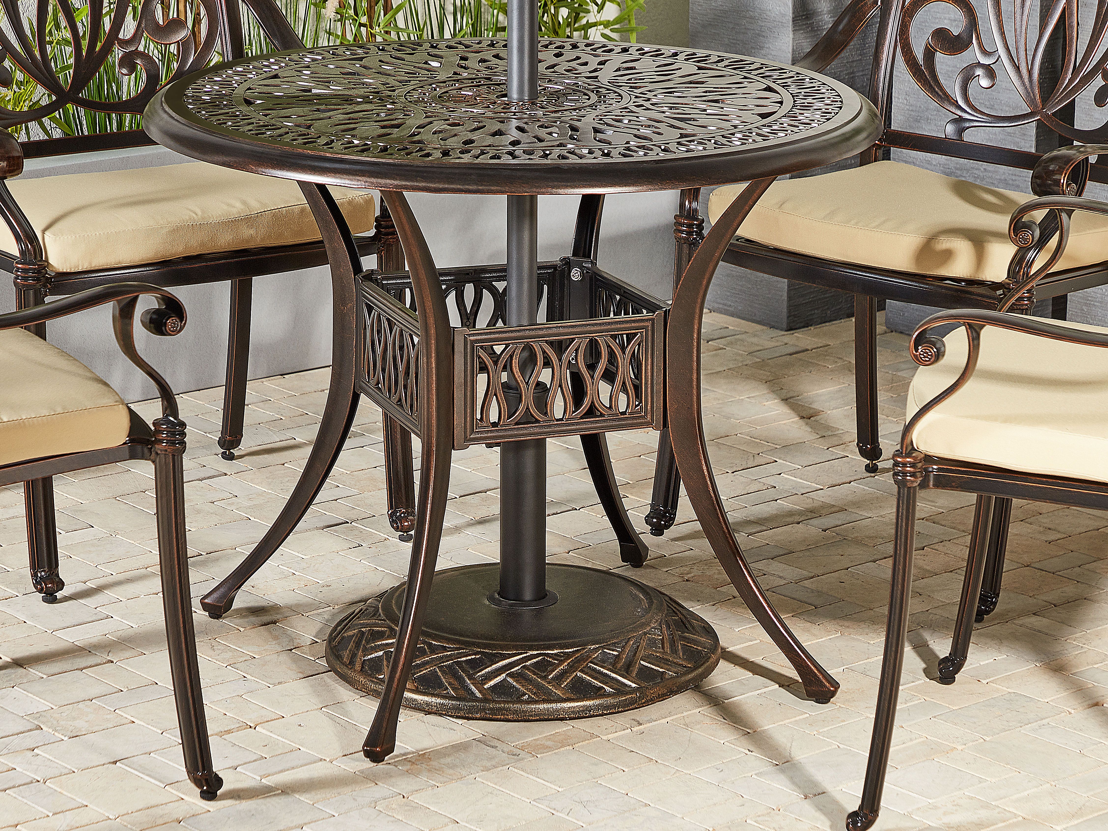 Parasol Base CAPACI Brown Round 21 kg