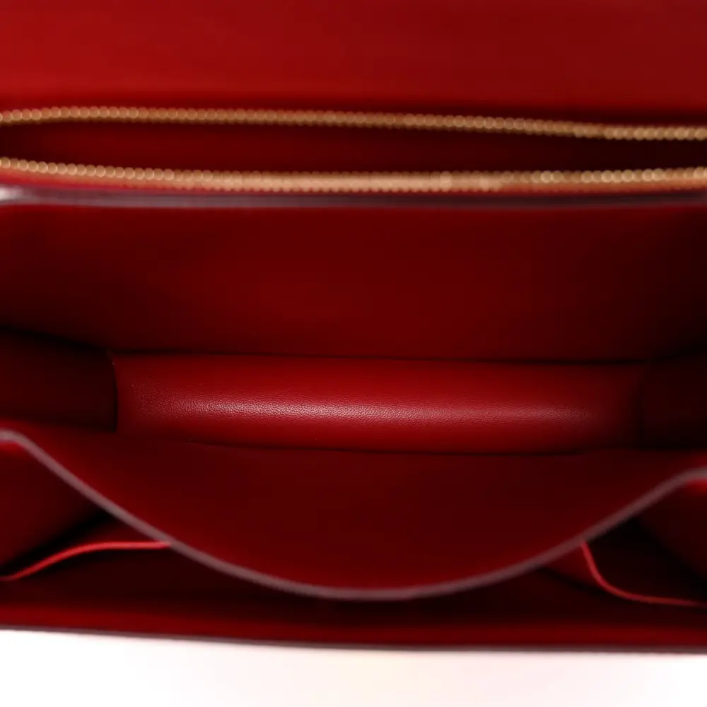 Replica Handbags: Celine Red Calfskin Classic Box Flap Bag1:1High-quality replica