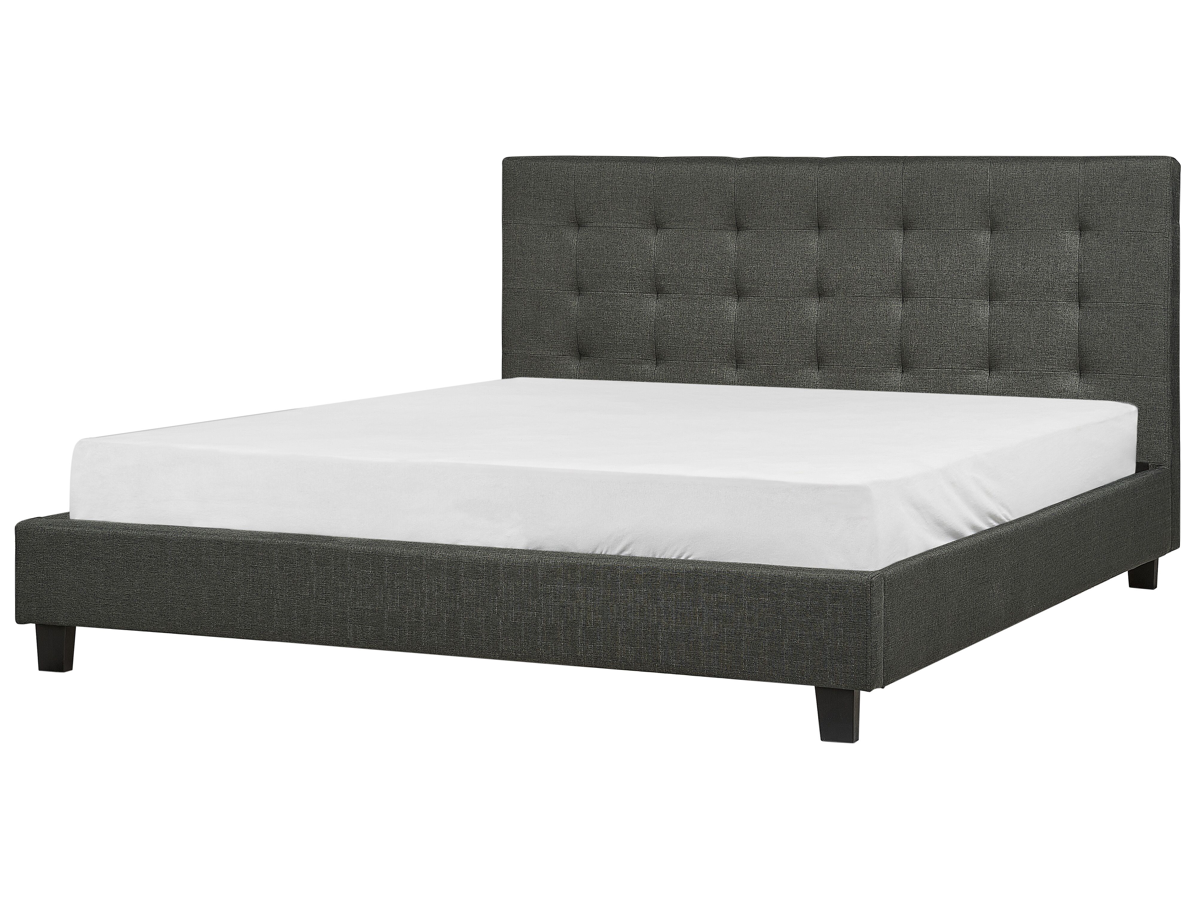 Bed Fabric LA ROCHELLE 180 x 200 cm (EU Super King) Dark Grey