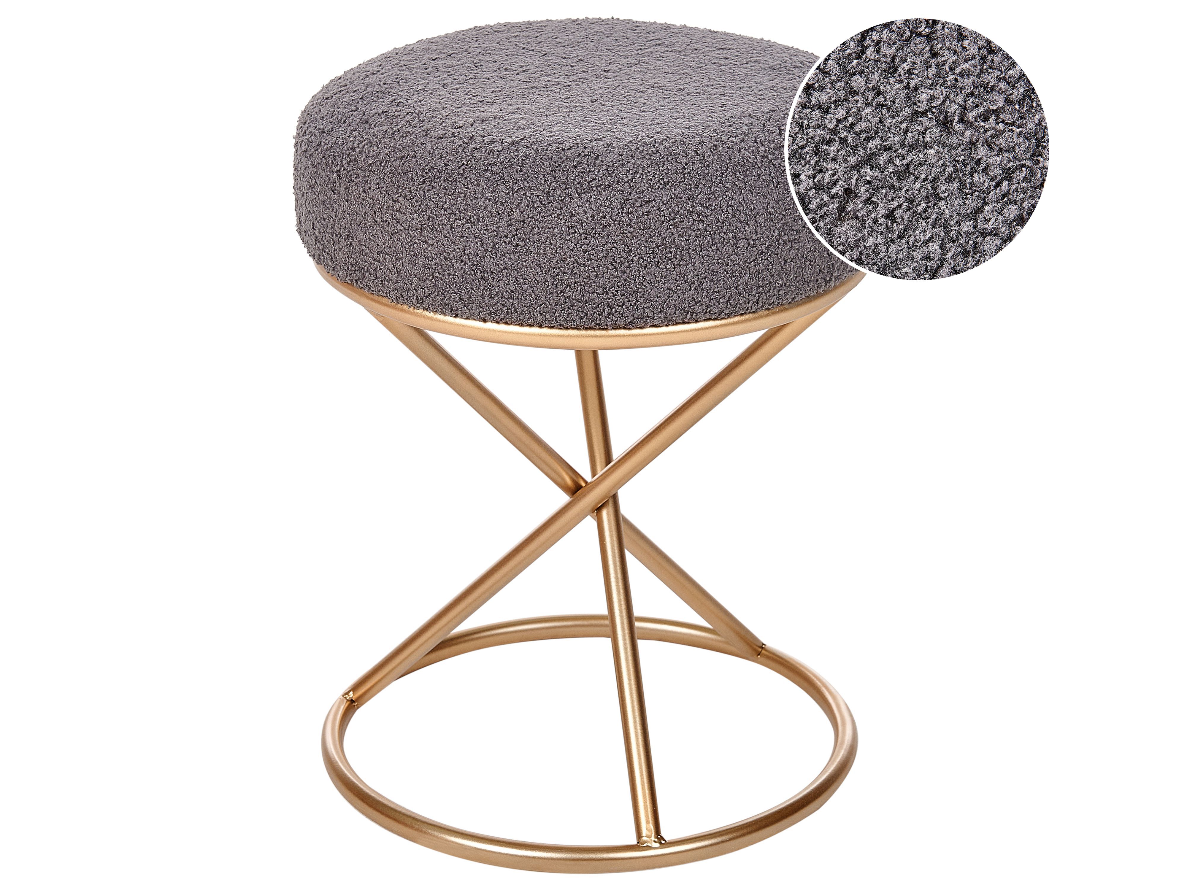 Footstool PRESHO Boucle Grey