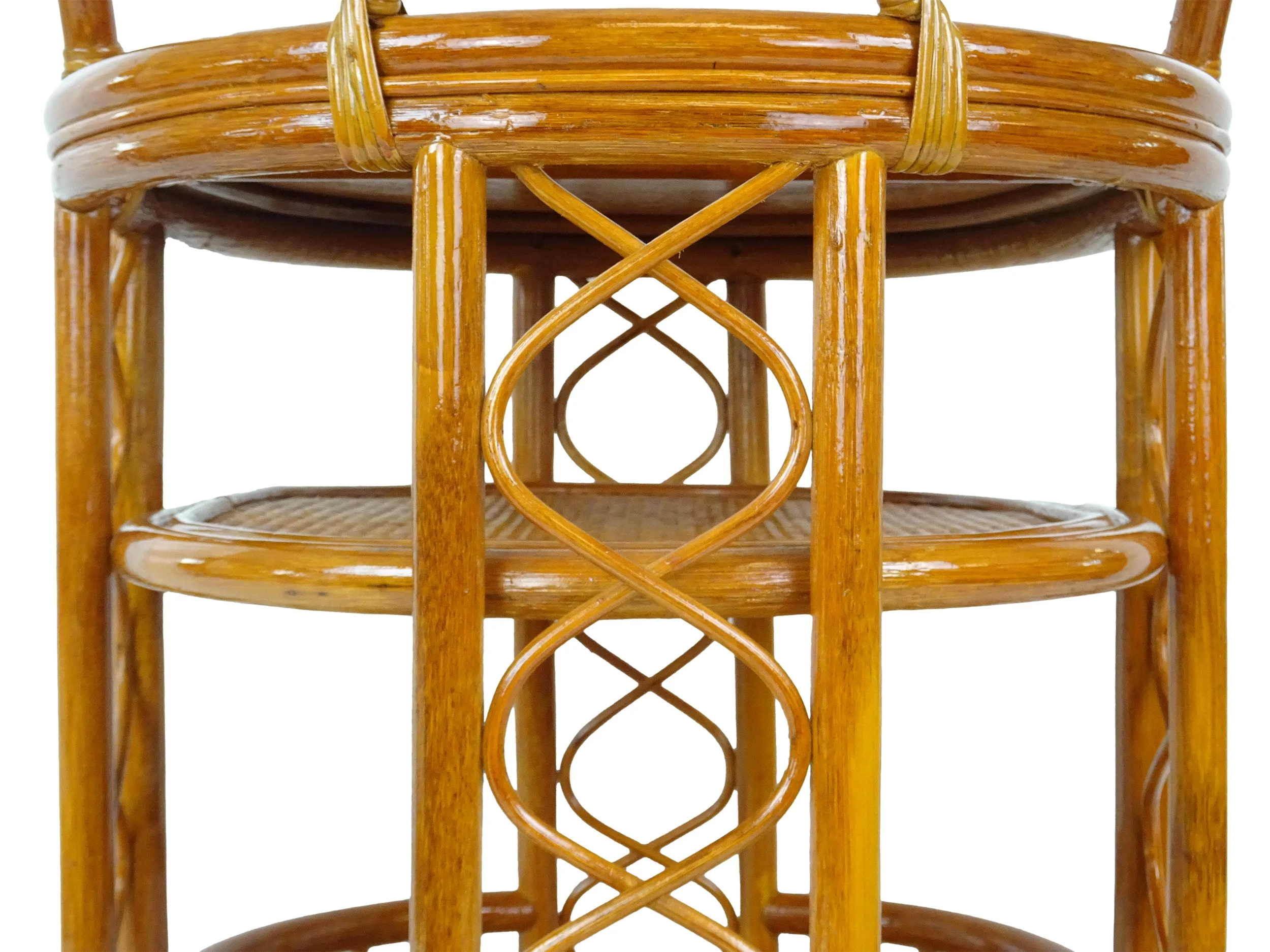 SK New Interiors Trolly Moving Serving Cart Bar Table ECO Natural Rattan Wicker Handmade, Colonial - Image 3