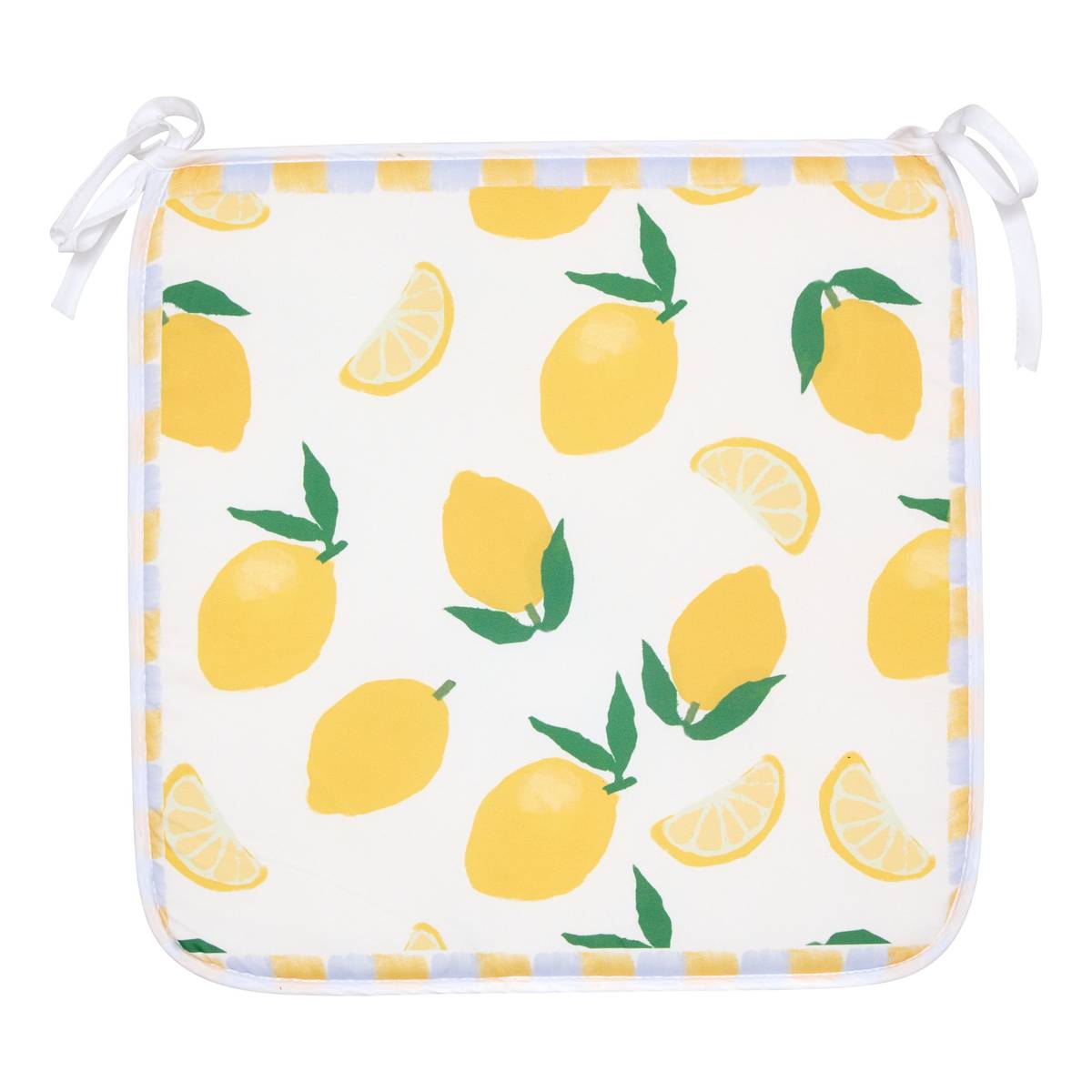Chair pad "Fruity" Yellow, 39x39 cm