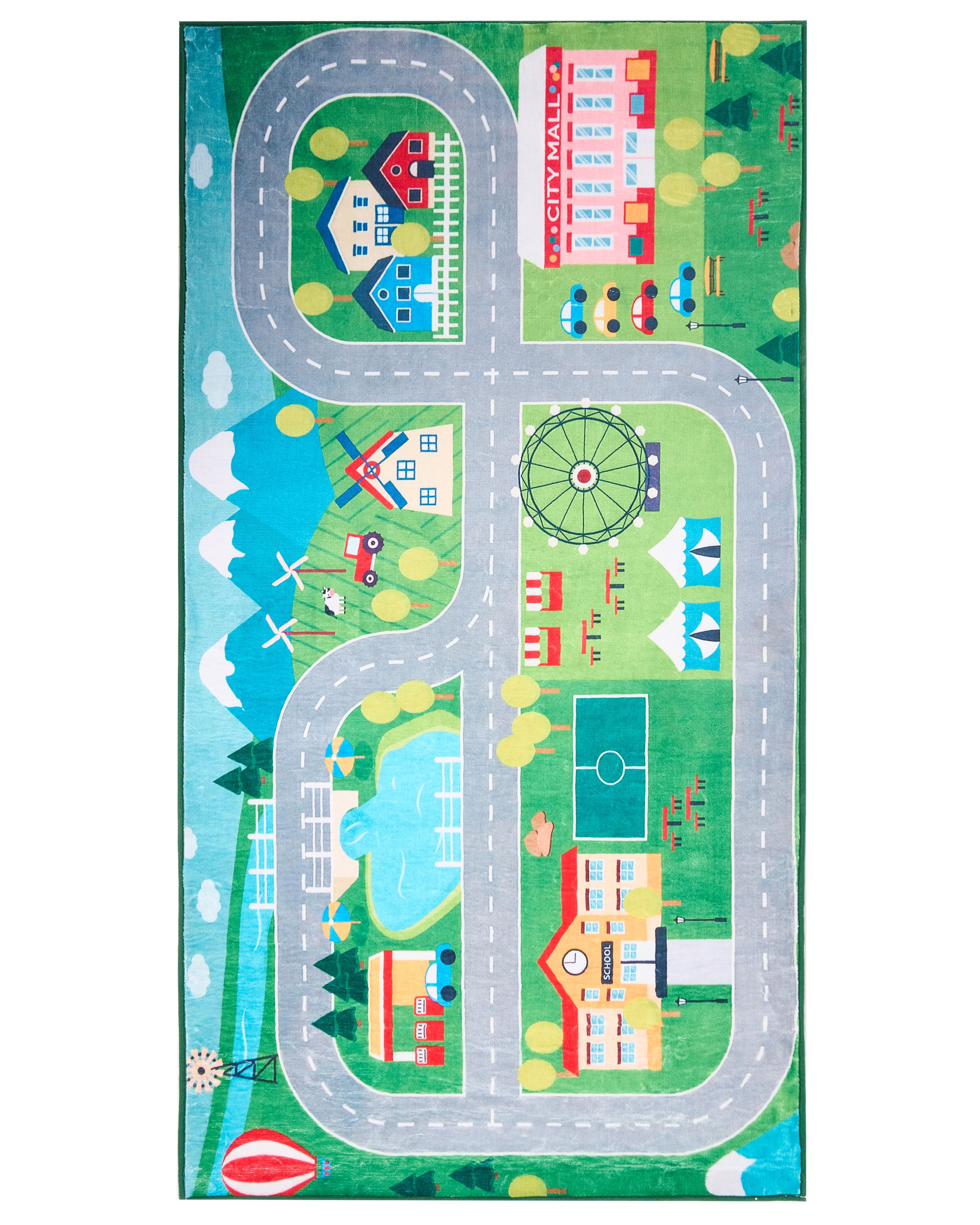 Kids Rug SEBEN Green 80 x 150 cm