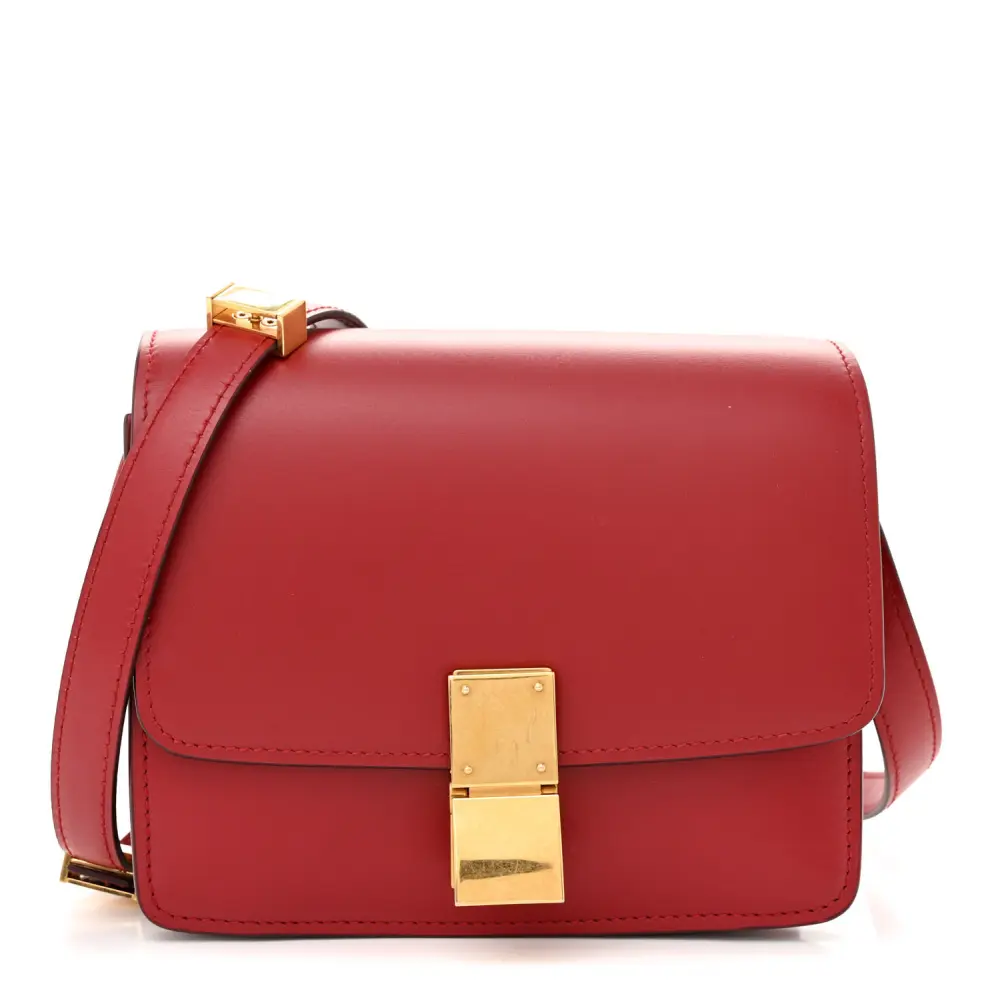 Replica Handbags Guide: Celine Red Box Calfskin Leather Flap1:1High-quality replica