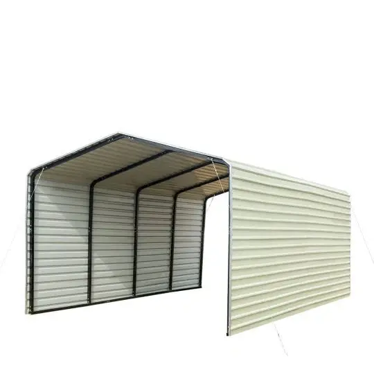 All-Steel Carport 12 ft x 20 ft, Fully Enclosed Sides - CP1220F All-Steel Carport 12 ft x 20 ft, Fully Enclosed Sides - CP1220F