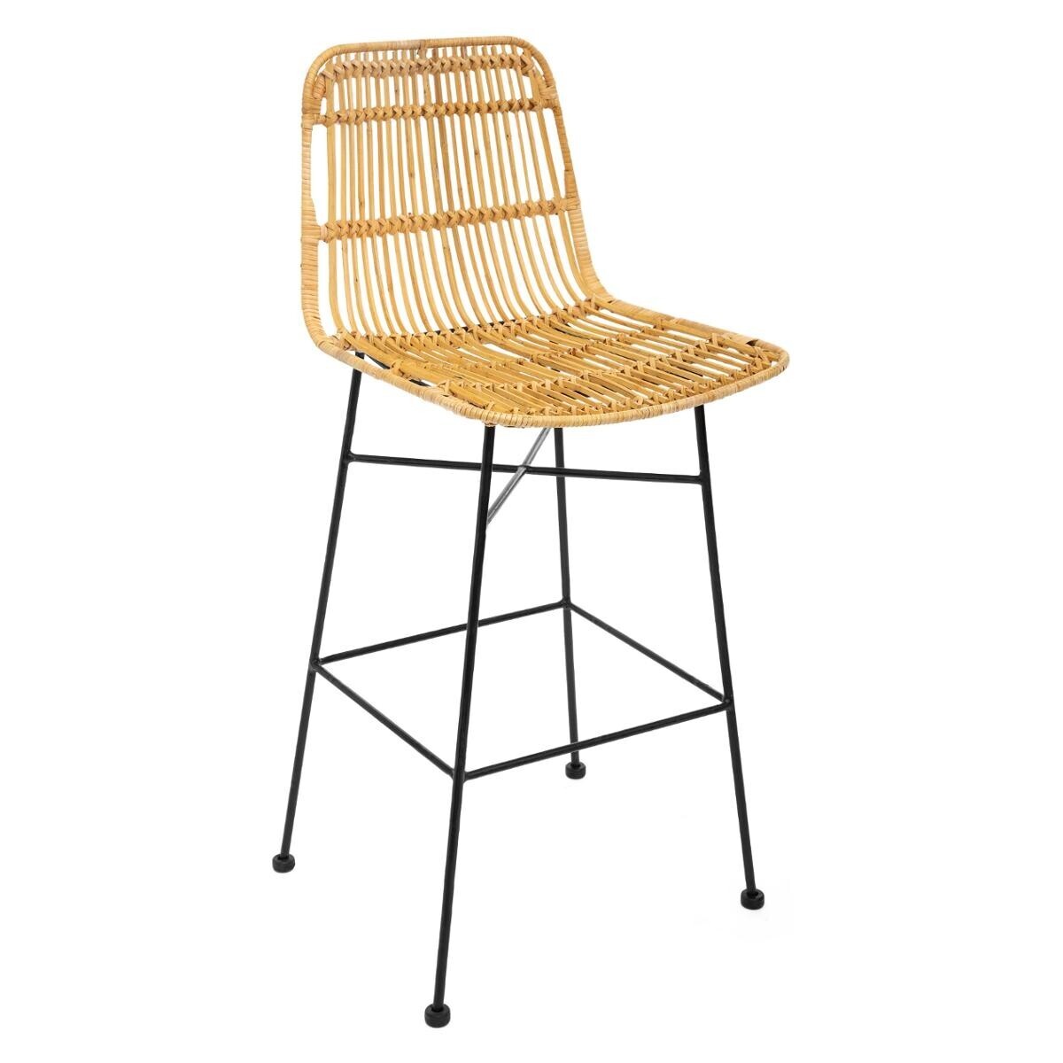 Bar chair "Kubu" Metal and rattan