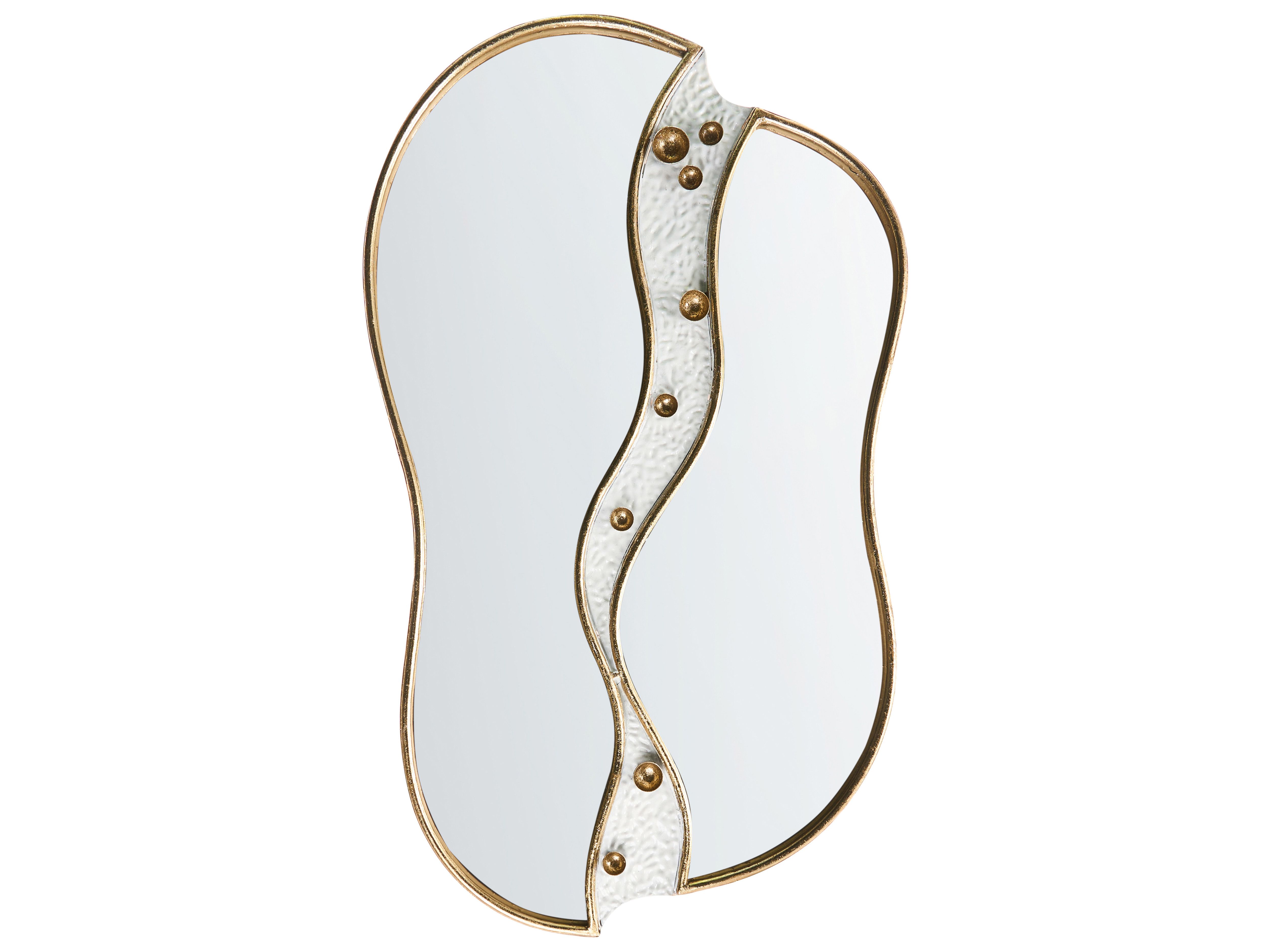 Wall Mirror TAWLEY 45 cm 76 cm Metal Gold