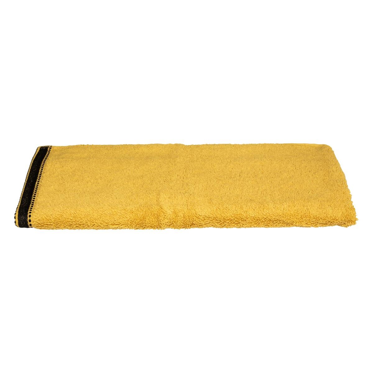 Hand towel "Joia", cotton Mustard yellow, 50x90 cm