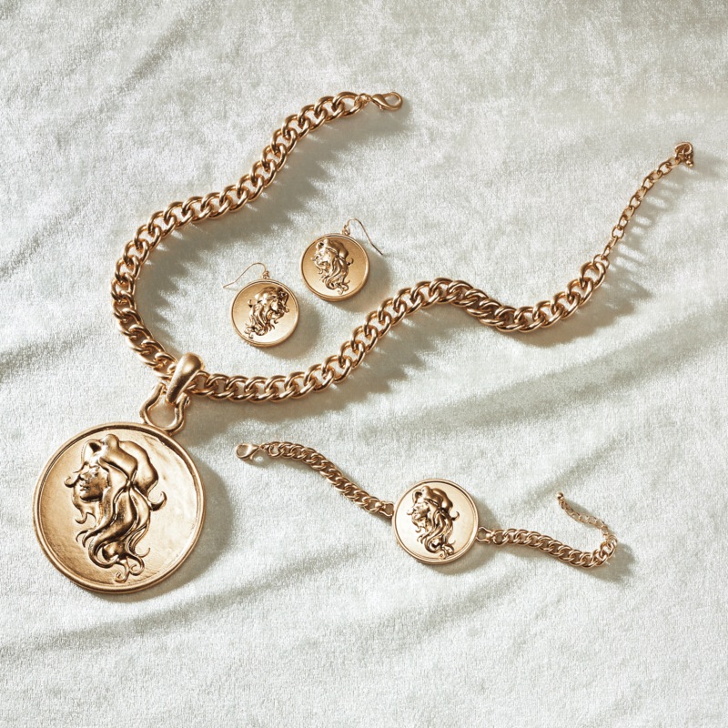 Cameo Metal Necklace, Bracelet and Earrings - Buy All and Save - MIDNIGHT VELVET CATALOG