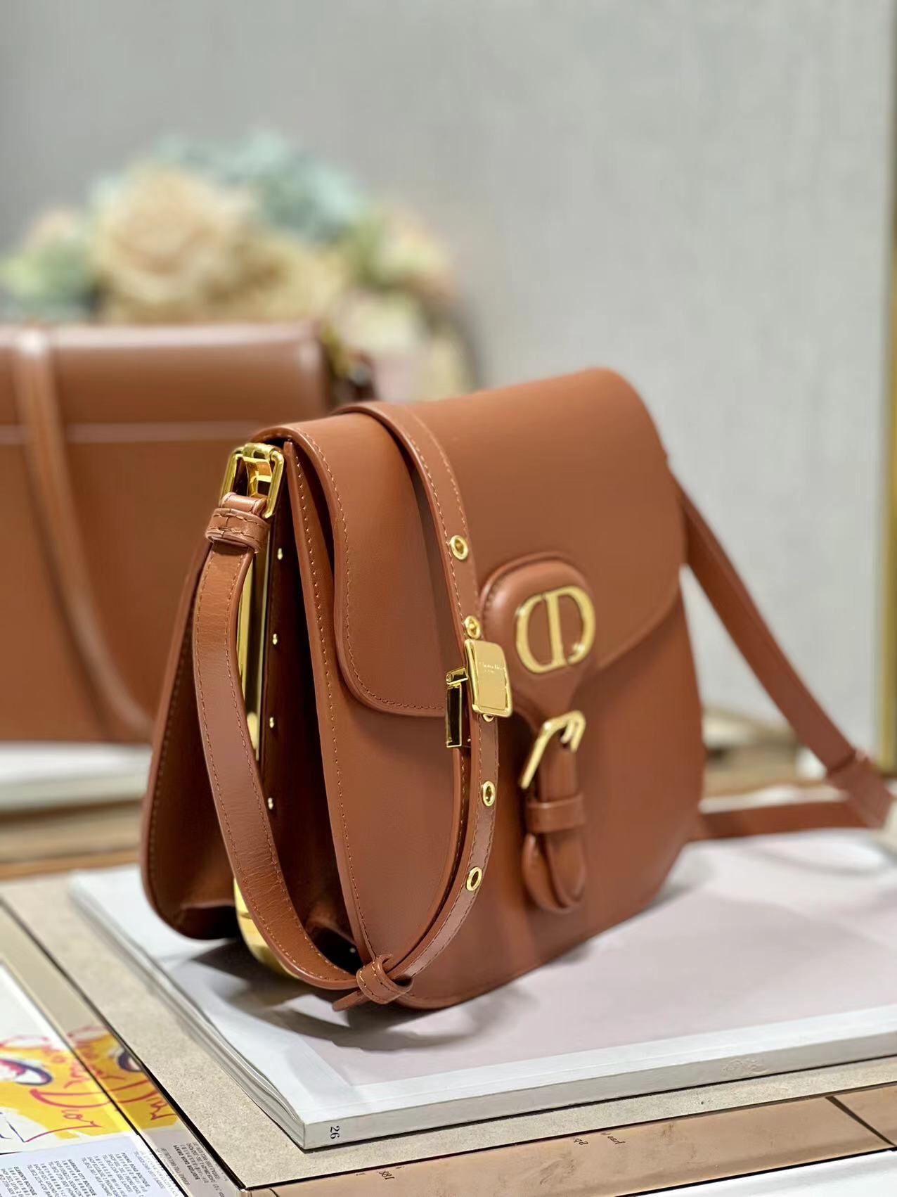 Bobby Frame Bag Black/Brown/White/Greige For Women 8in/20cm M9333UMOF_M9001:1High-quality replica