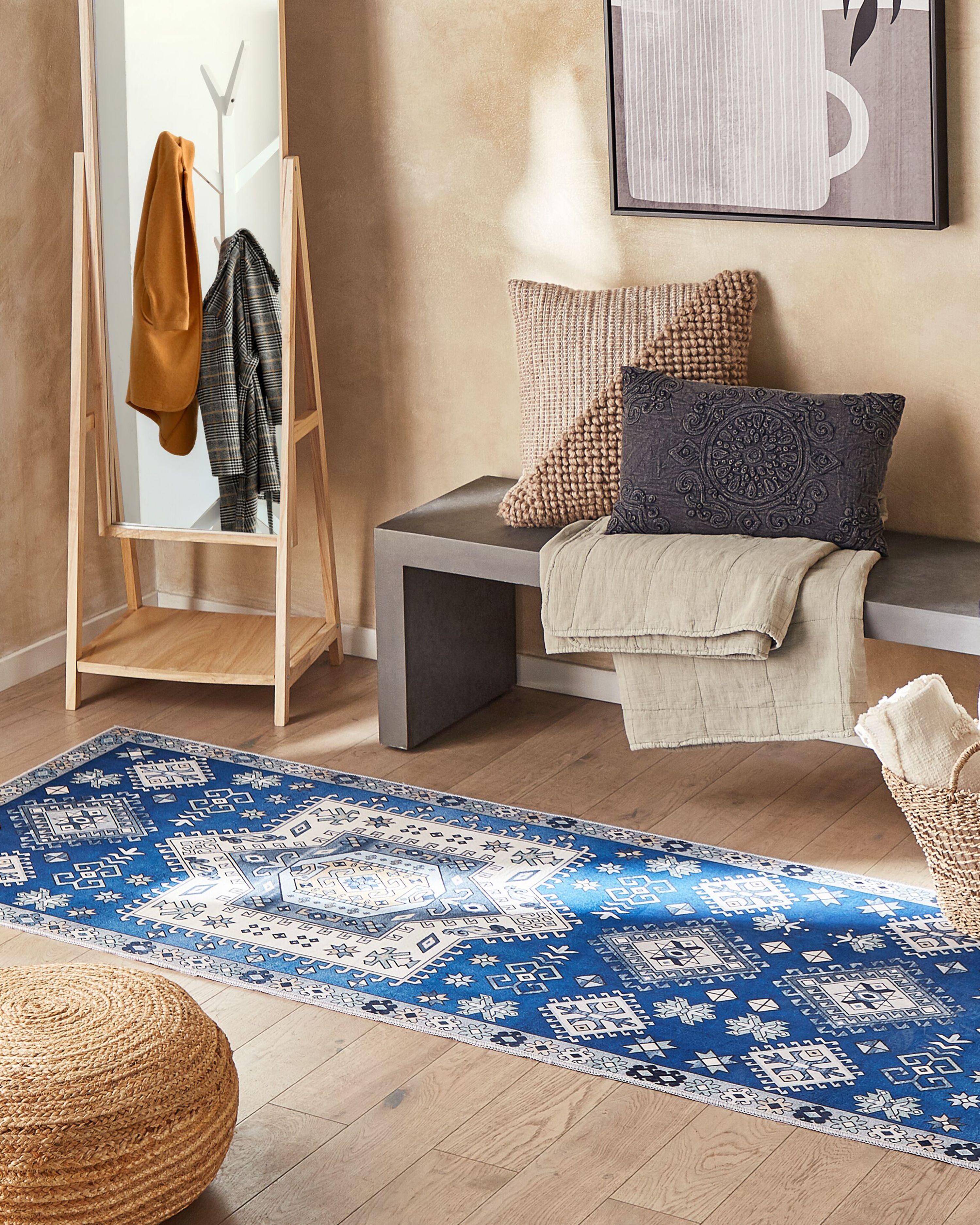 Rug PARVAKADLI Blue 80 x 300 cm