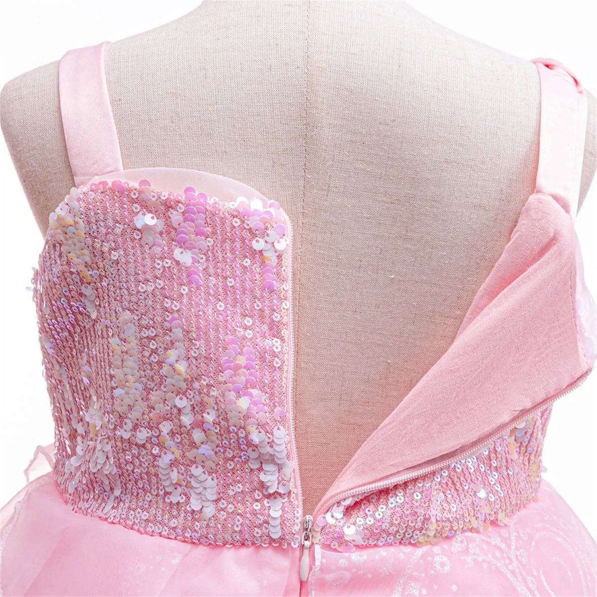 HAWEE Dress Costume for Girls, Pink Tulle and Sequin Dress for Kids Christmas Halloween Cosplay Costumes - Image 8 HAWEE Dress Costume for Girls, Pink Tulle and Sequin Dress for Kids Christmas Halloween Cosplay Costumes - Image 8