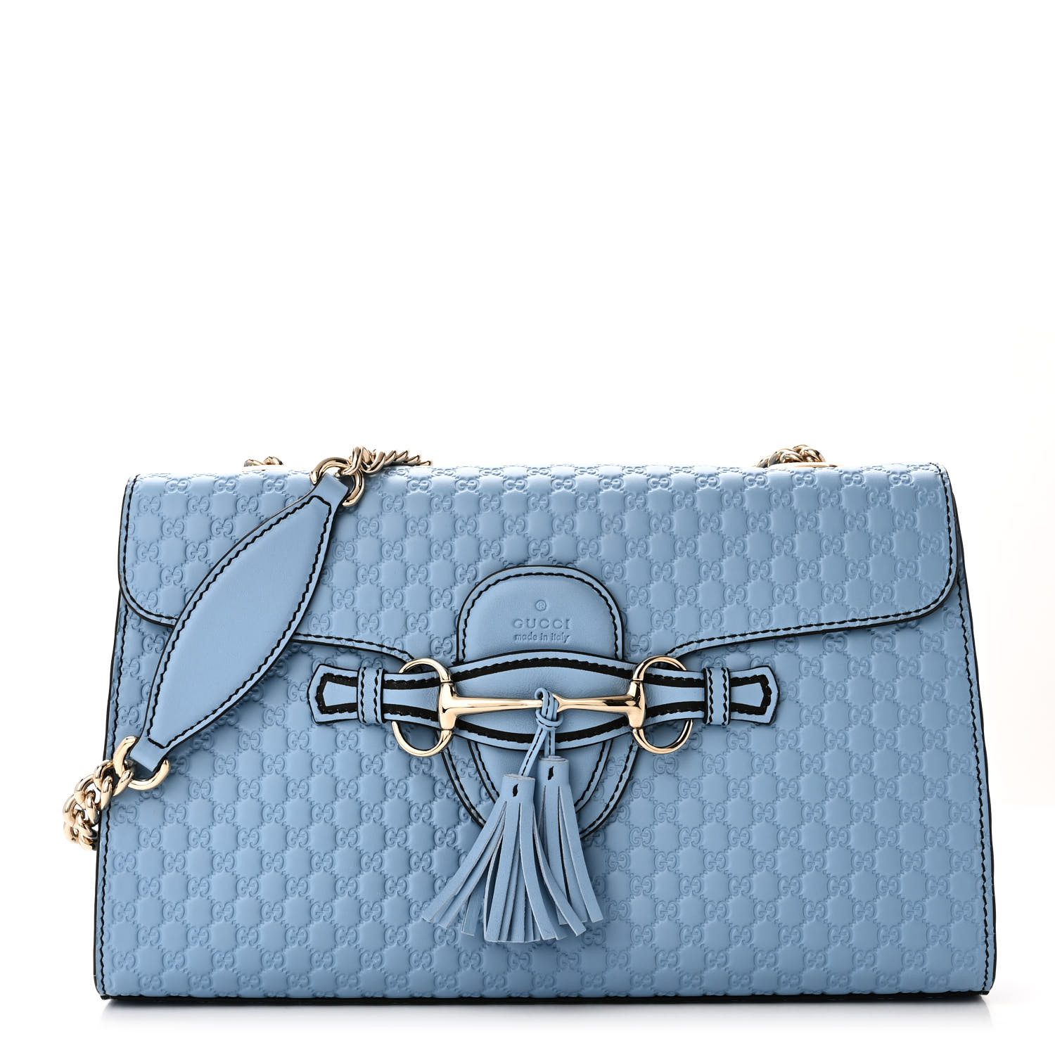 Affordable Gucci Replica Handbags – Mineral Blue Emily Chain Bag