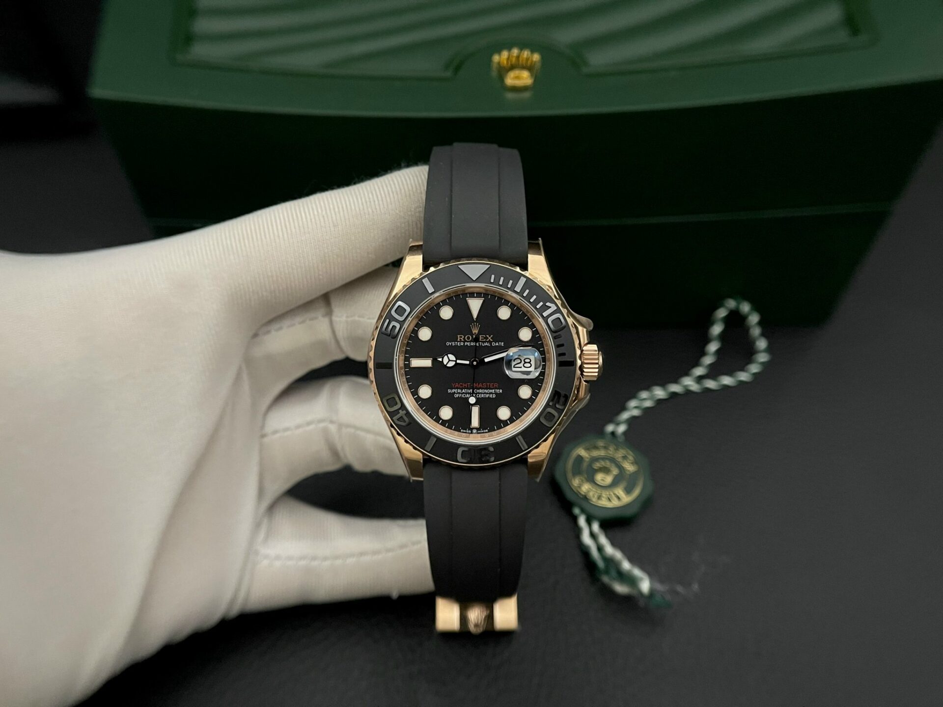 Rolex Yacht-Master Best Replica Watch Black Dial EW Factory 40mm - Elite Watch Atelier