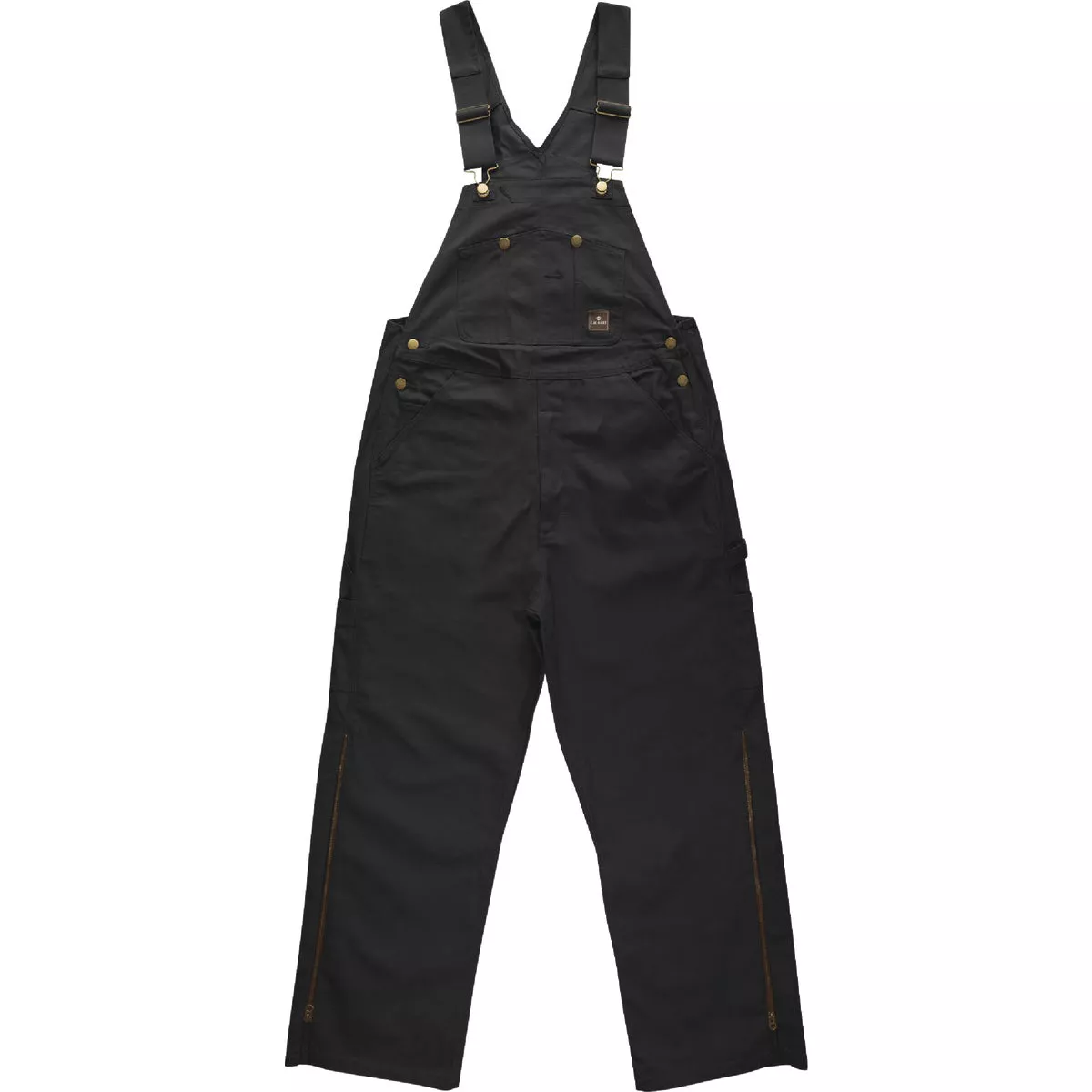 Berne Men's 2XL Black Heritage Insulated Bib Overalls