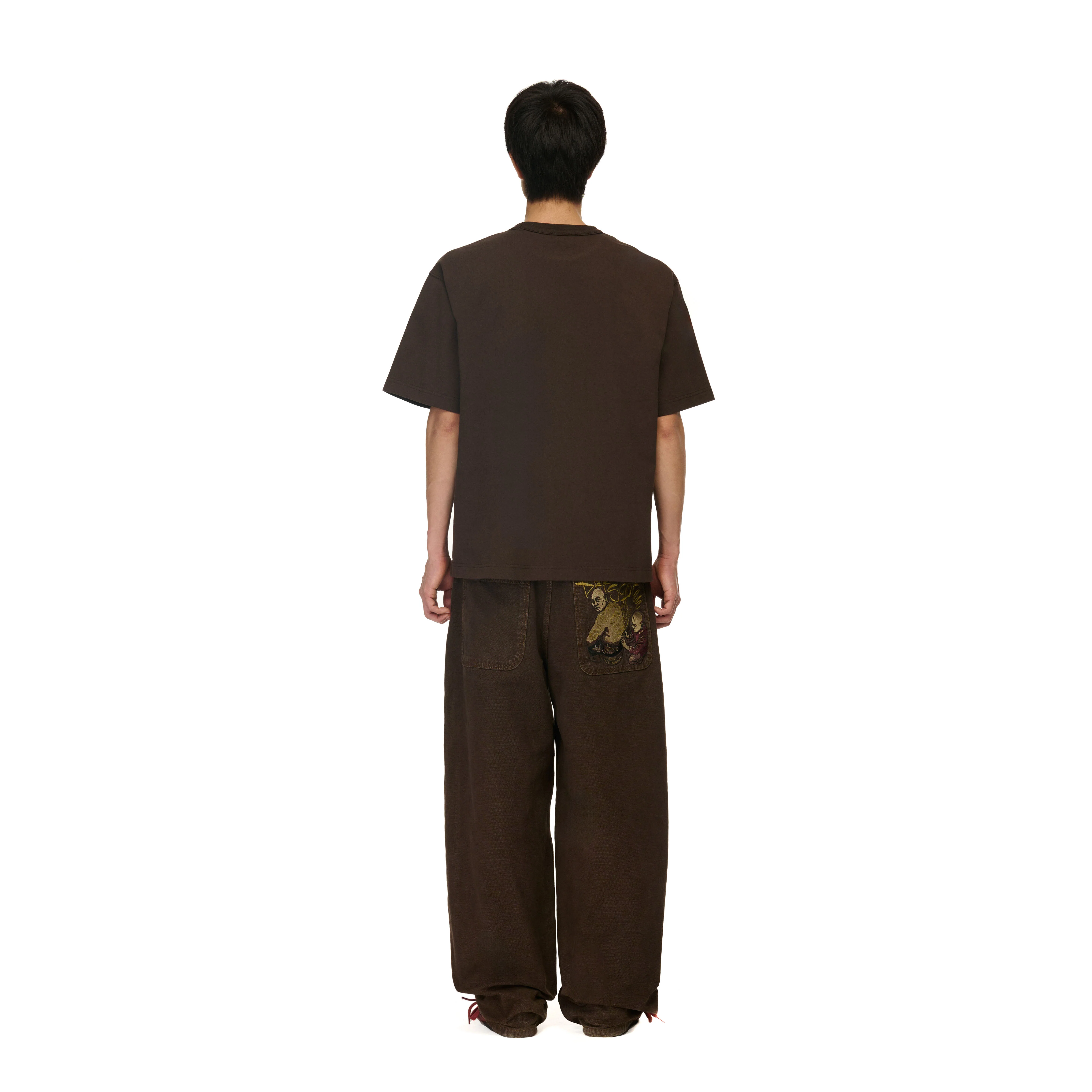 "yakuza" brown washed Denim