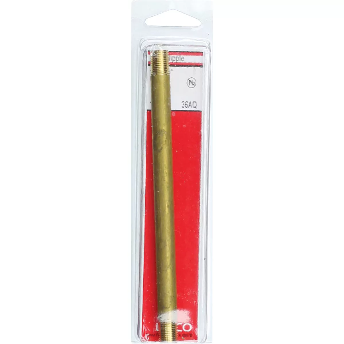 Lasco 1/8 In. x 6 In. Brass Nipple