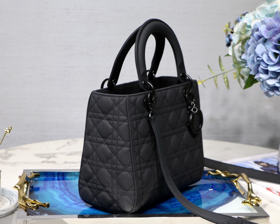 Medium Lady Bag  Black/White/Beige/Grey For Women 9.5in/24cm M0565ONGE_M9001:1High-quality replica