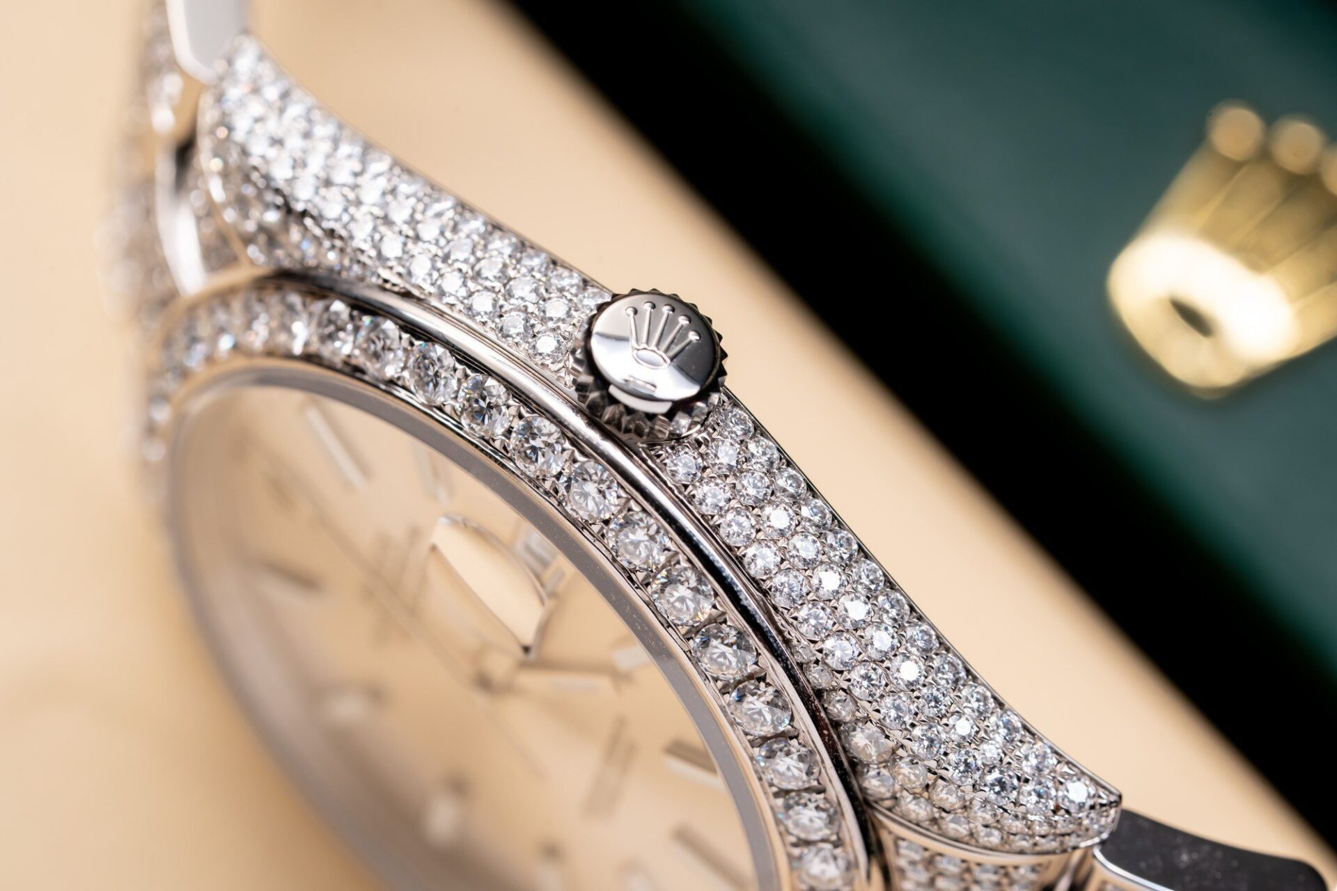 Rolex Datejust 126334 Best Replica Watch With Full Diamond Moissanite 41mm - Top club