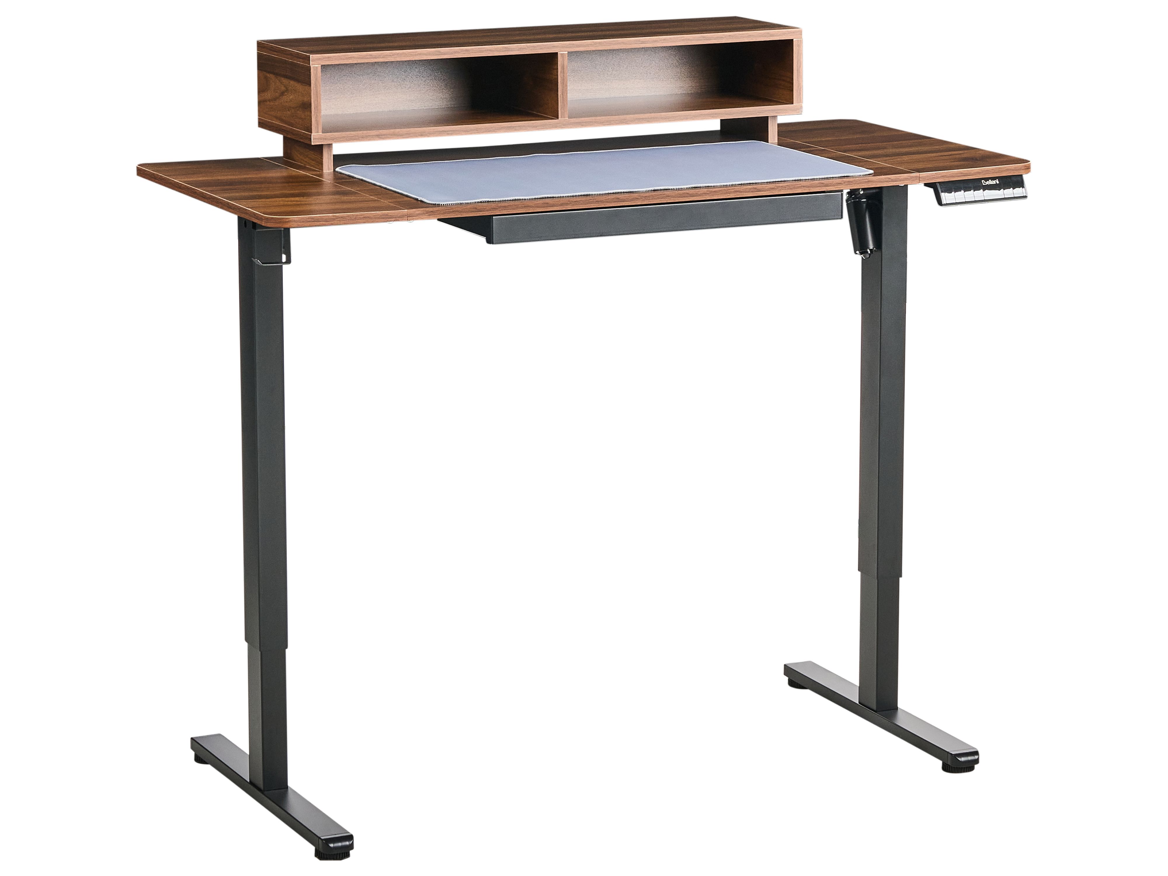 Electric Adjustable Standing Desk LUCAMA Brown/ Black 120 cm 60 cm with USB Port