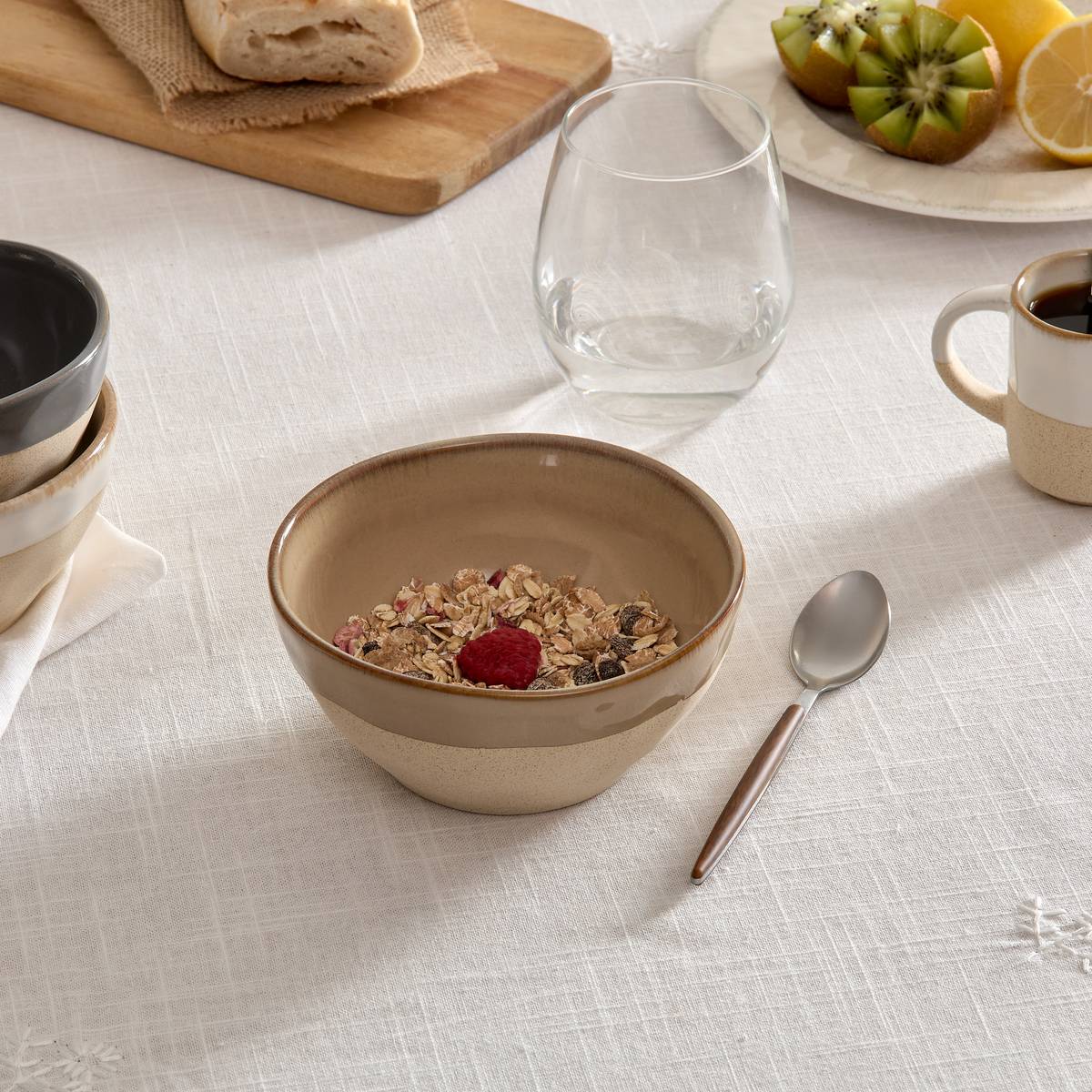 Bowl "Kate" 480 ml, earthenware, Beige