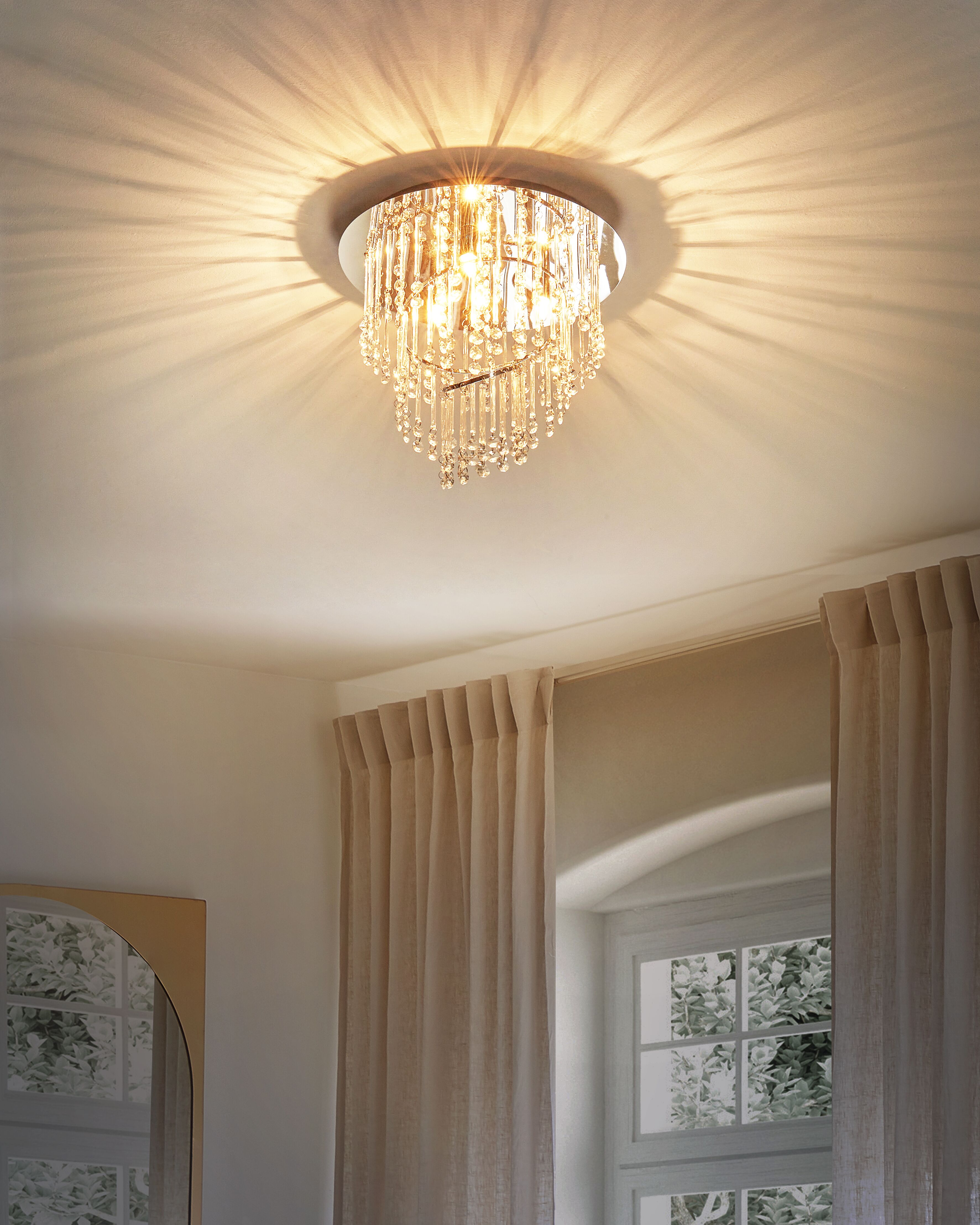 Chandelier ESMELLE S Crystal Silver