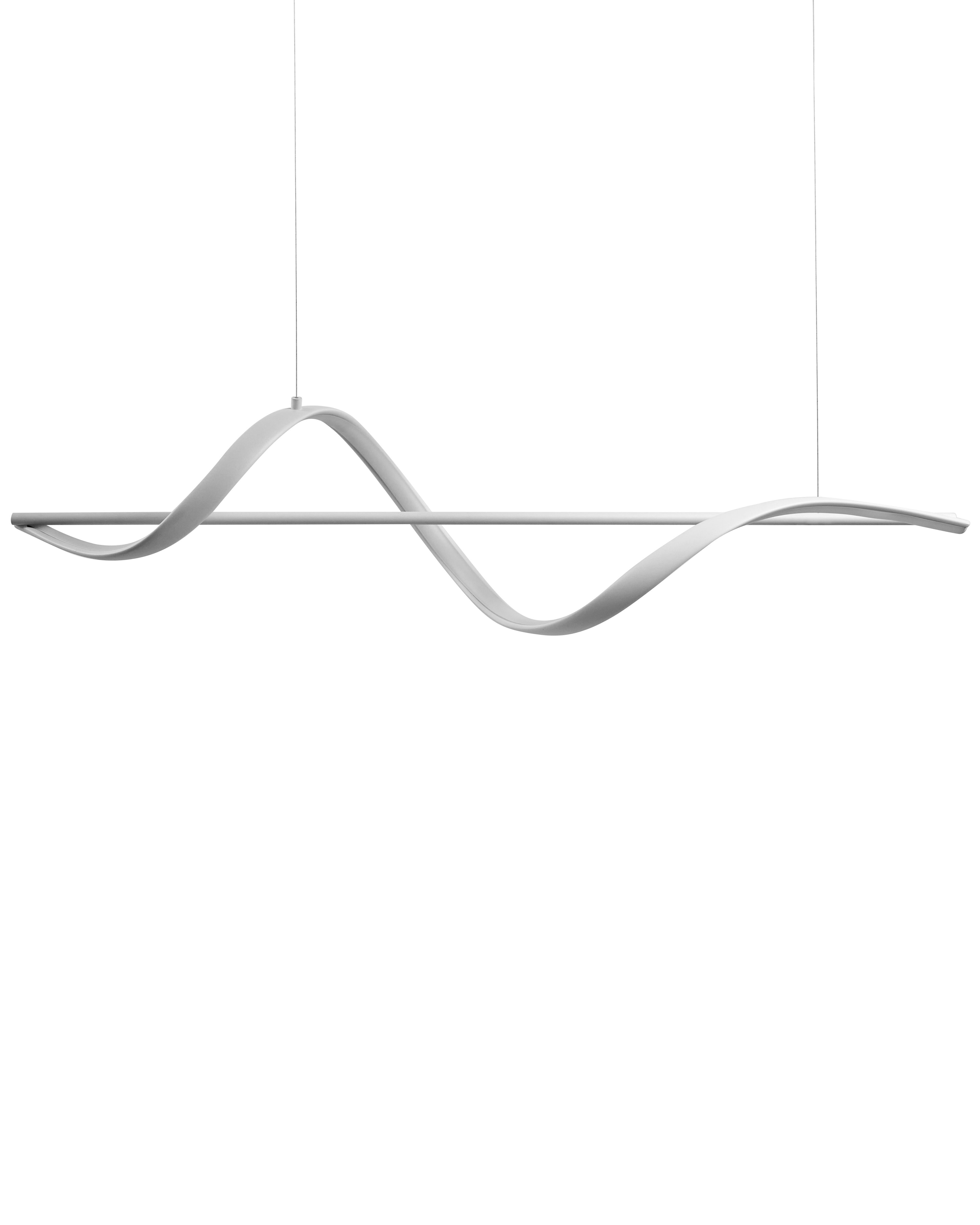 LED Pendant Lamp KHUTTI with Remote with Dimmer Metal White
