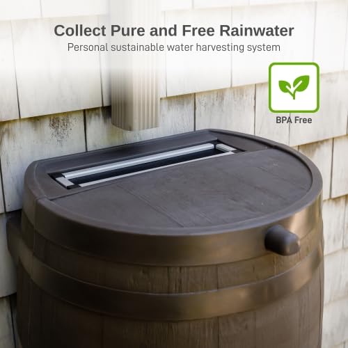 50 Gallon Rain Barrel With Brass Spigot And Flat-Back Design - Image 22 50 Gallon Rain Barrel With Brass Spigot And Flat-Back Design - Image 22