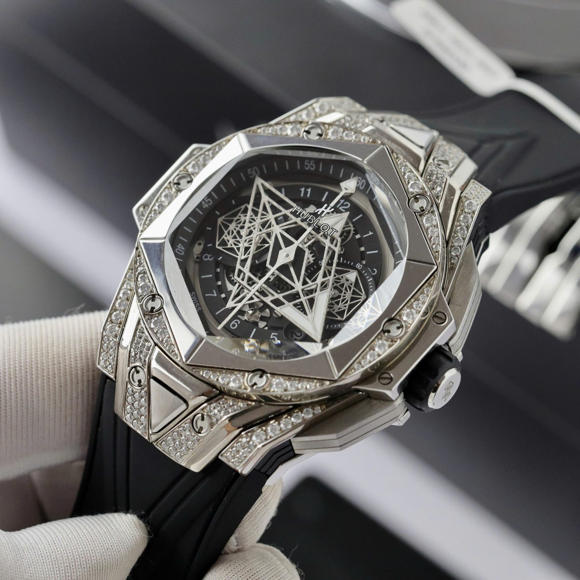 Hublot Big Bang Sang Bleu II Clone Watch Black HB Factory 44mm - Top club