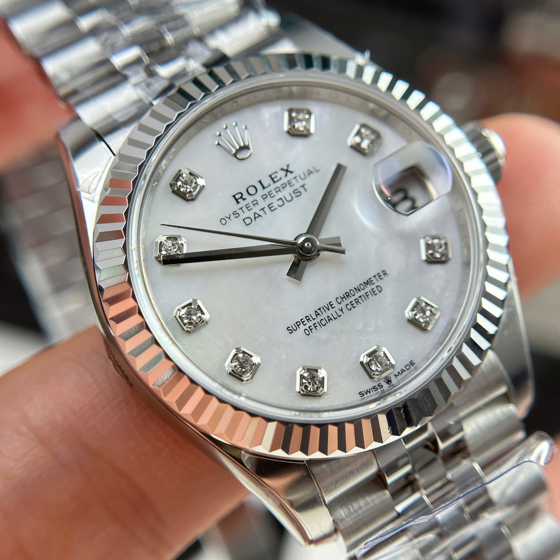 Rolex Best Copies Watch DateJust Dial Mother Of Pearl THB Factory 31mm - Top club