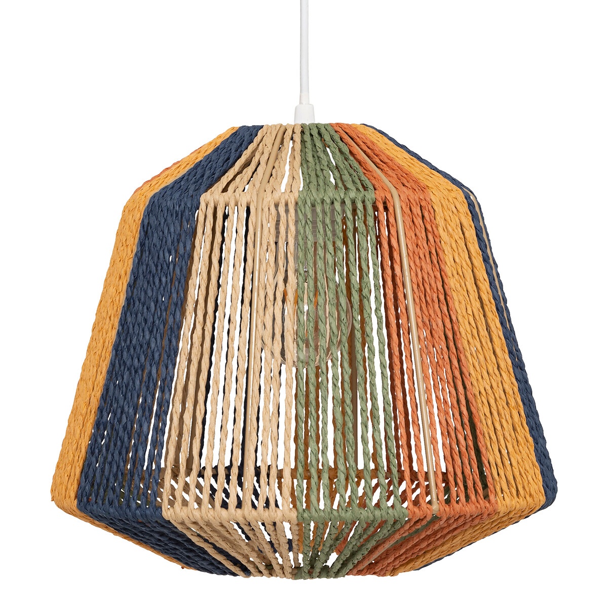 Rope pendant light "Jily" Multicolored, D. 29 cm