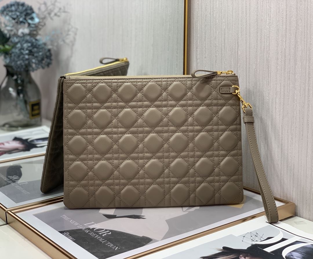 Lagre Dior Caro Daily Pouch Pink/Black/Blue/Brown For Women‎ 12in/30cm CD S5086UWHC_M81P1:1High-quality replica