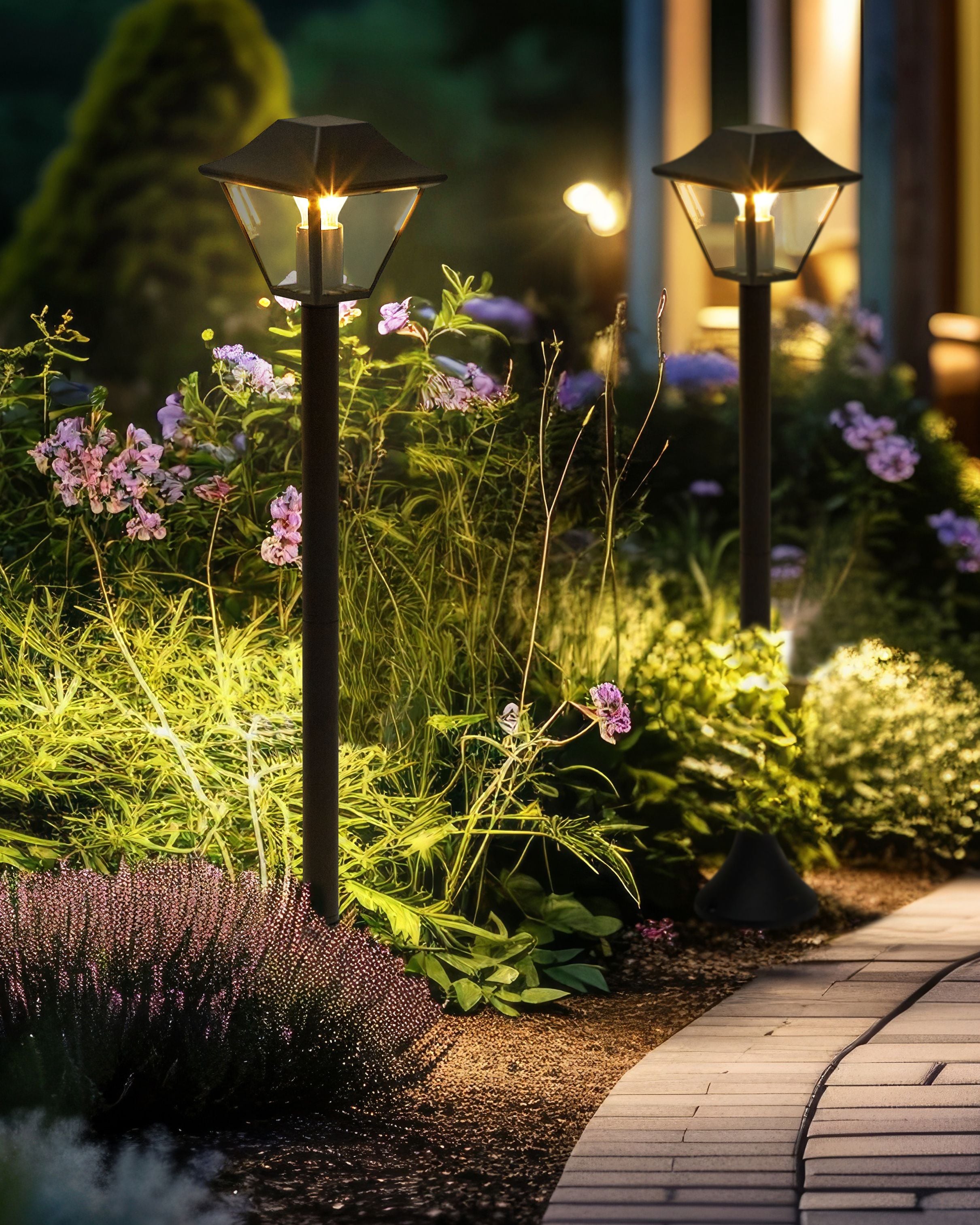 Outdoor Bollard Lamp GOSABA Black