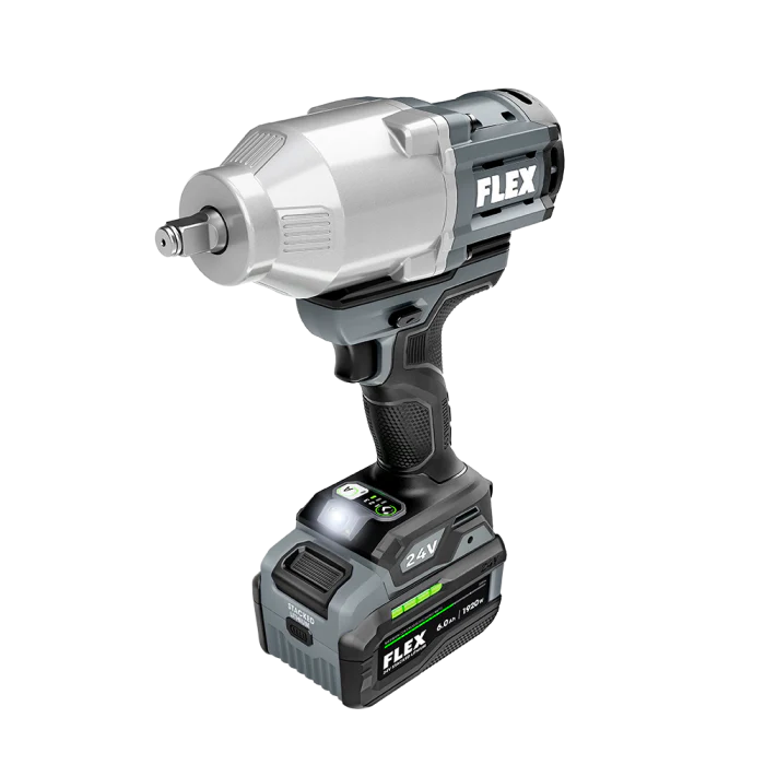 Flex FX1471-1H 1/2 in 1150 ft/lb Nut-Busting 800 ft/lb Fastening 0-2450 ipm Variable Speed Brushless High-Torque Cordless Impact Wrench Kit