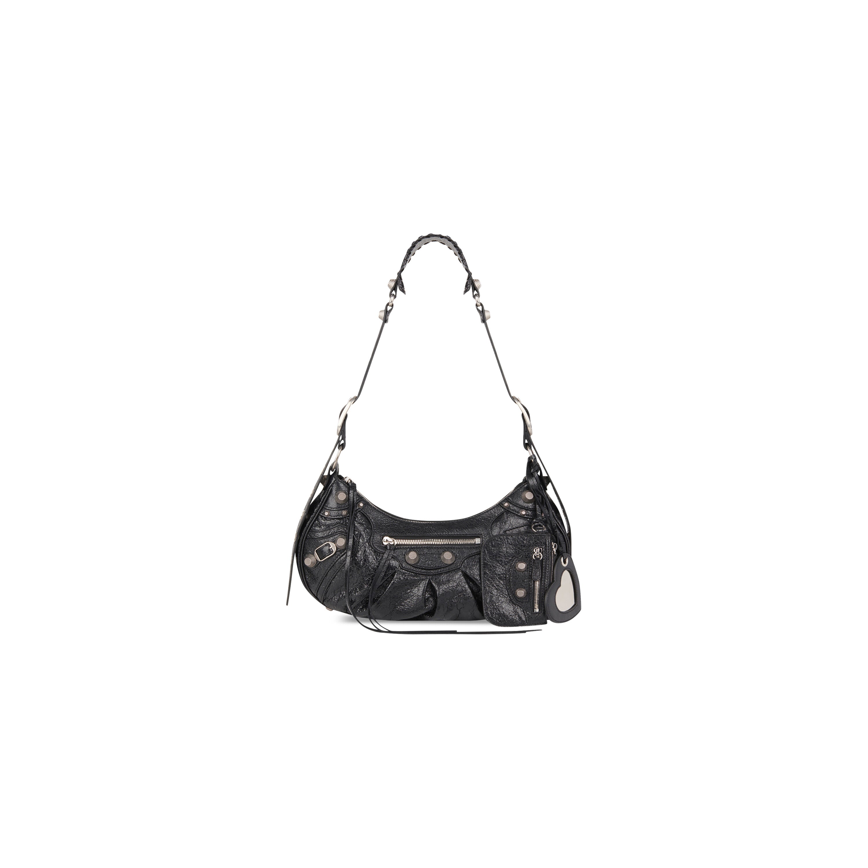 WOMEN'S LE CAGOLE SMALL SHOULDER BAG IN BLACK - Replicaclubs