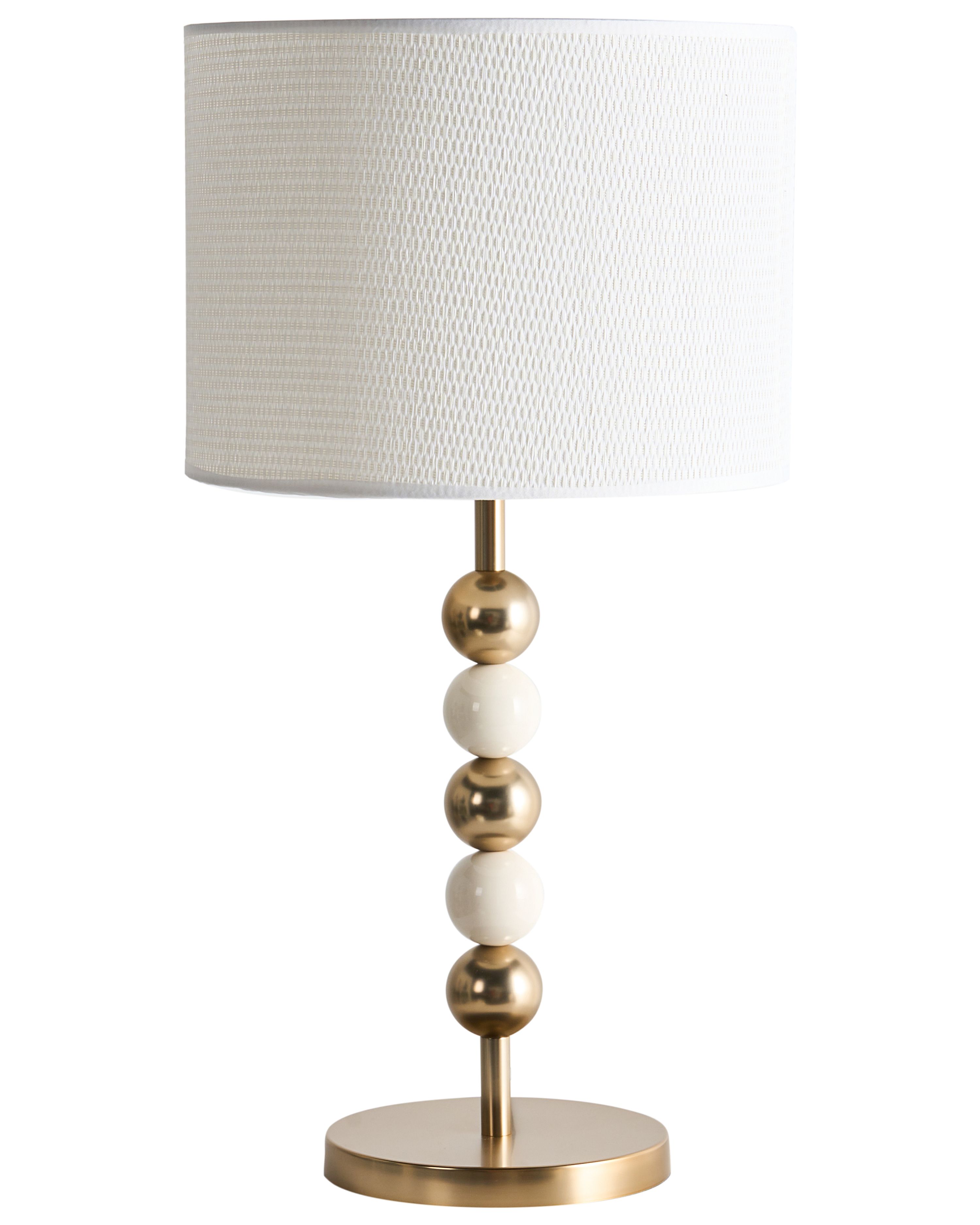 Table Lamp LOKY Metal Brass/Beige