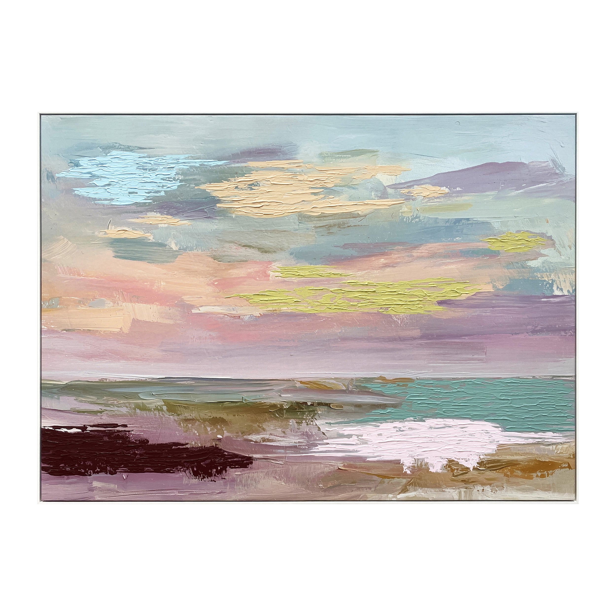 Blokker Blush of the Earth Schilderij 100 x 140 cm - Wit
