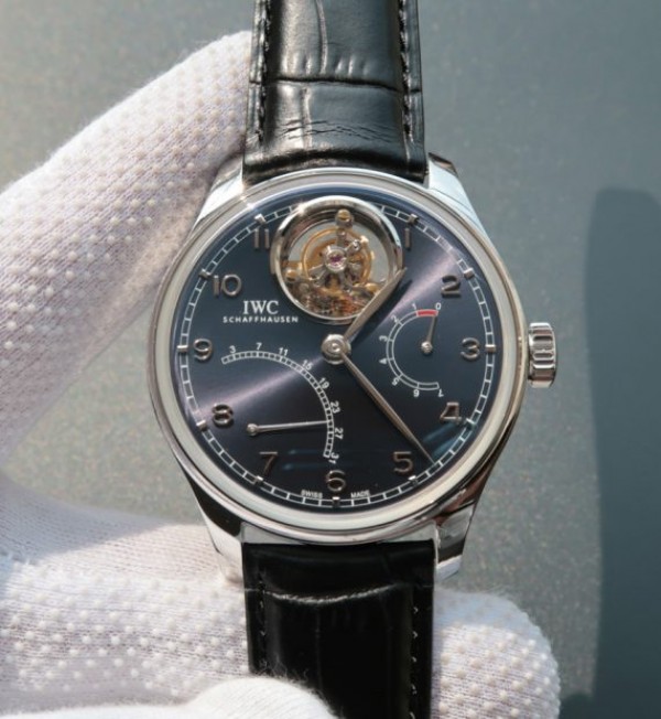 Replica IWC TF Portuguese Tourbillon IW5046 Blue Dial - Top club