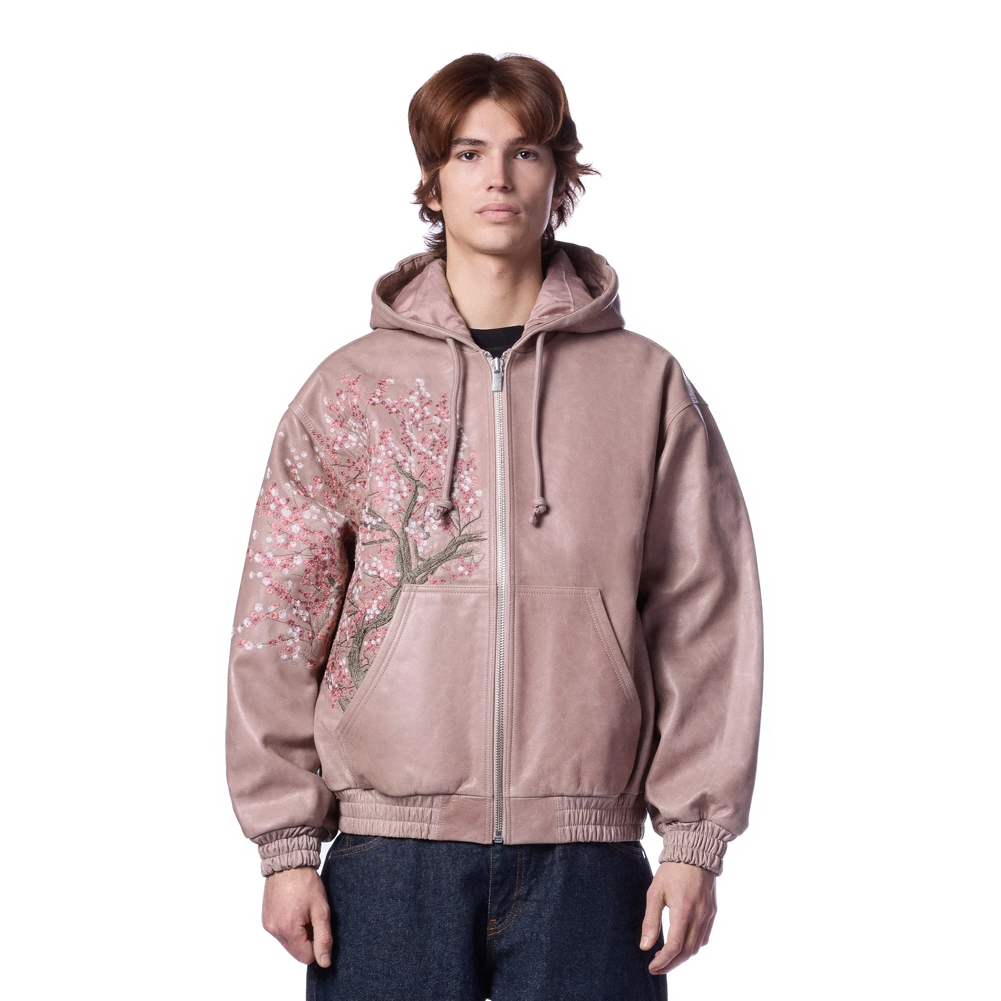"blossom v3" Leather Jacket