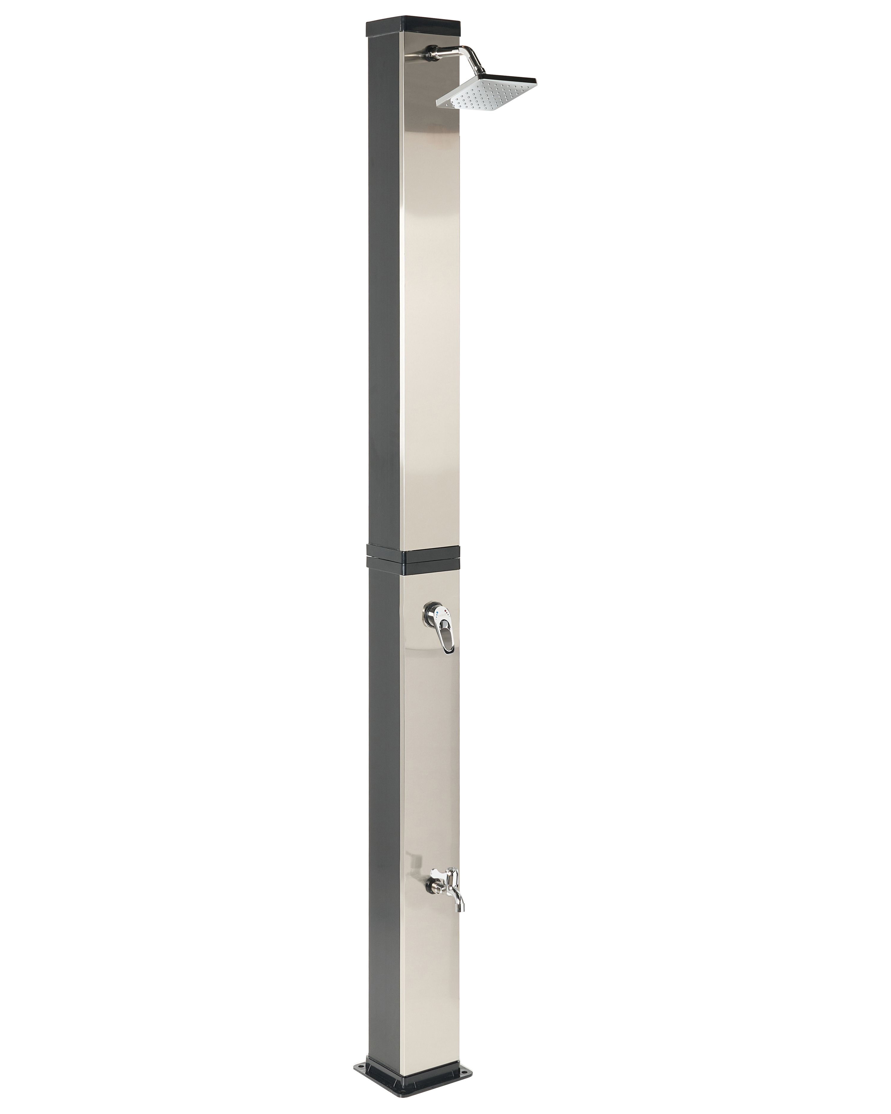 Freestanding Outdoor Solar Shower BUENOS Black