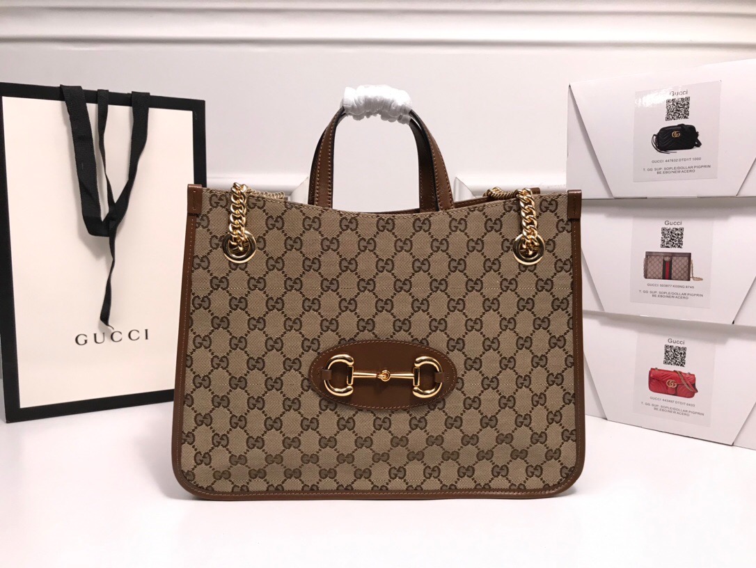 Replica Gucci Horsebit 1955 Medium Tote Bag1:1High-quality replica