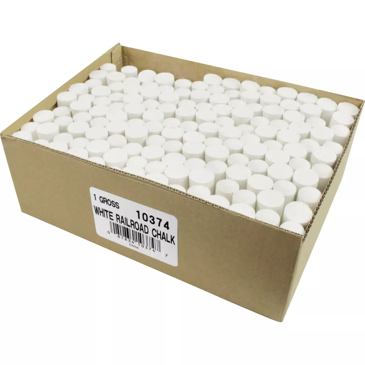 C.H. Hanson White Railroad Chalk (144-Pieces)