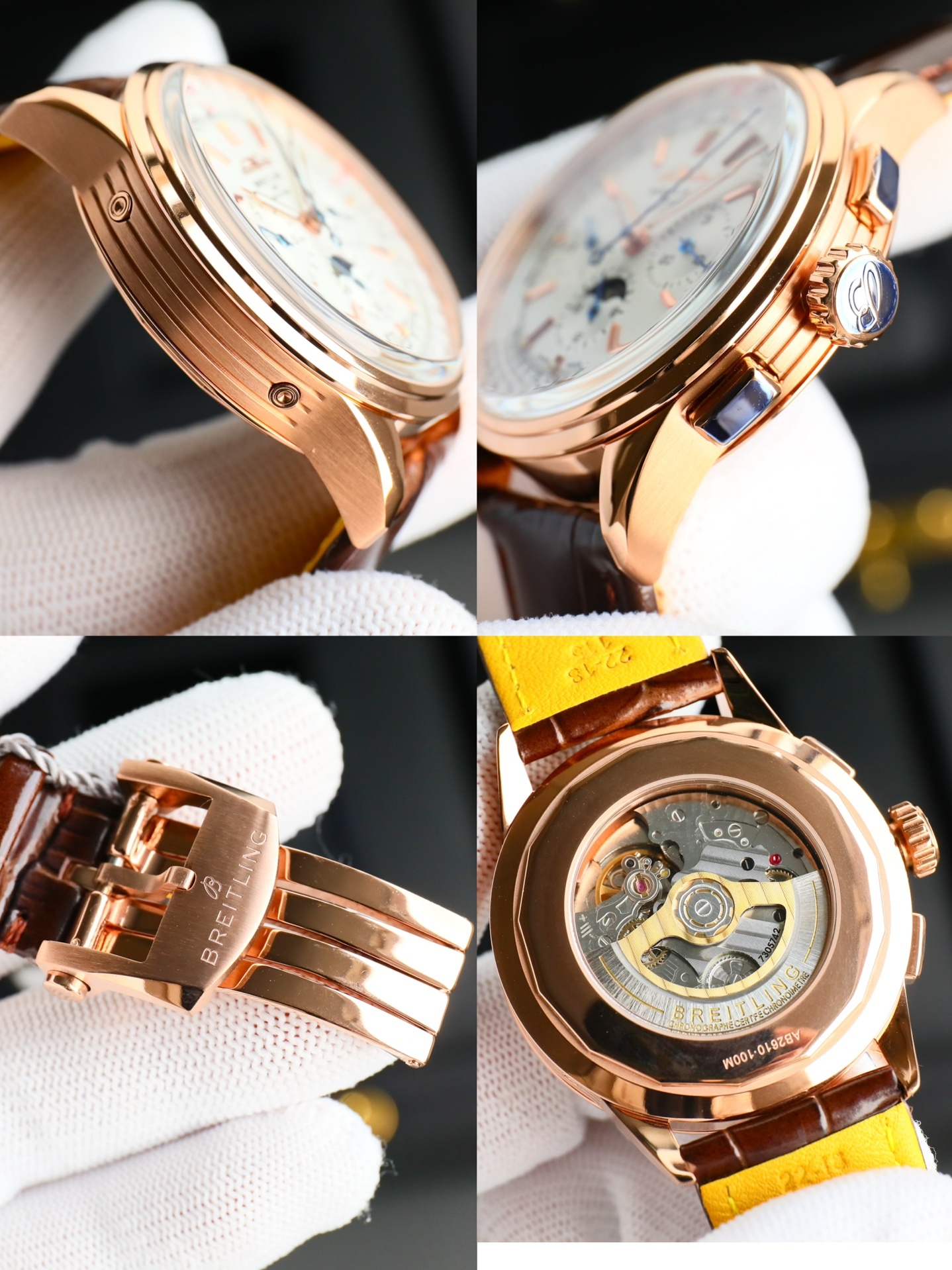 BREITLING, REF. RB2510, PREMIER B25 DATORA 42, 18K PINK GOLD(1:1 replica) - Top club