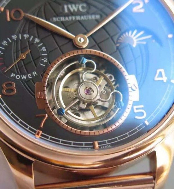 Replica IWC TF Portuguese Tourbillon Moonphase RG Bracelet - Top club