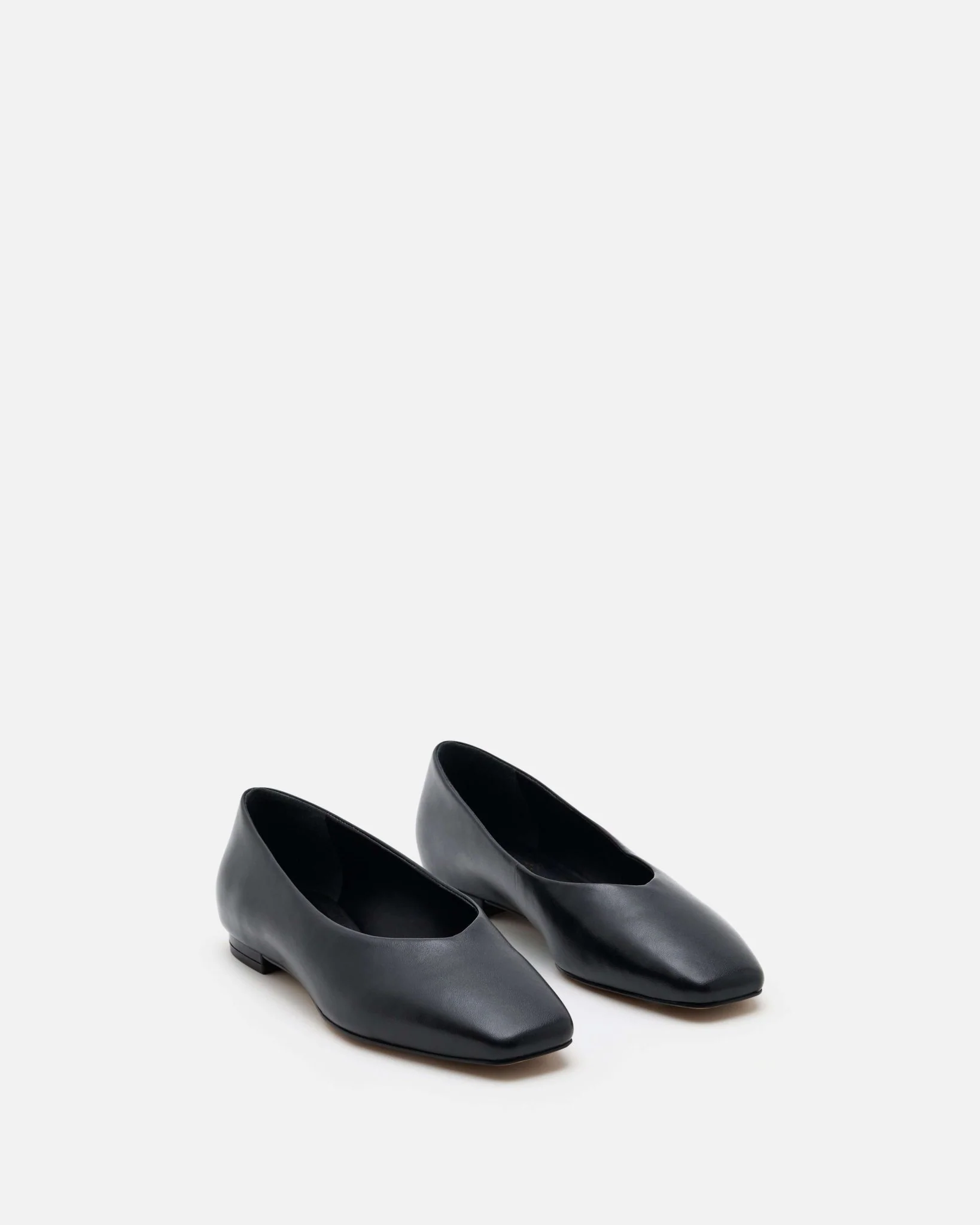 BALLERINES KAMIL - En cuir noir