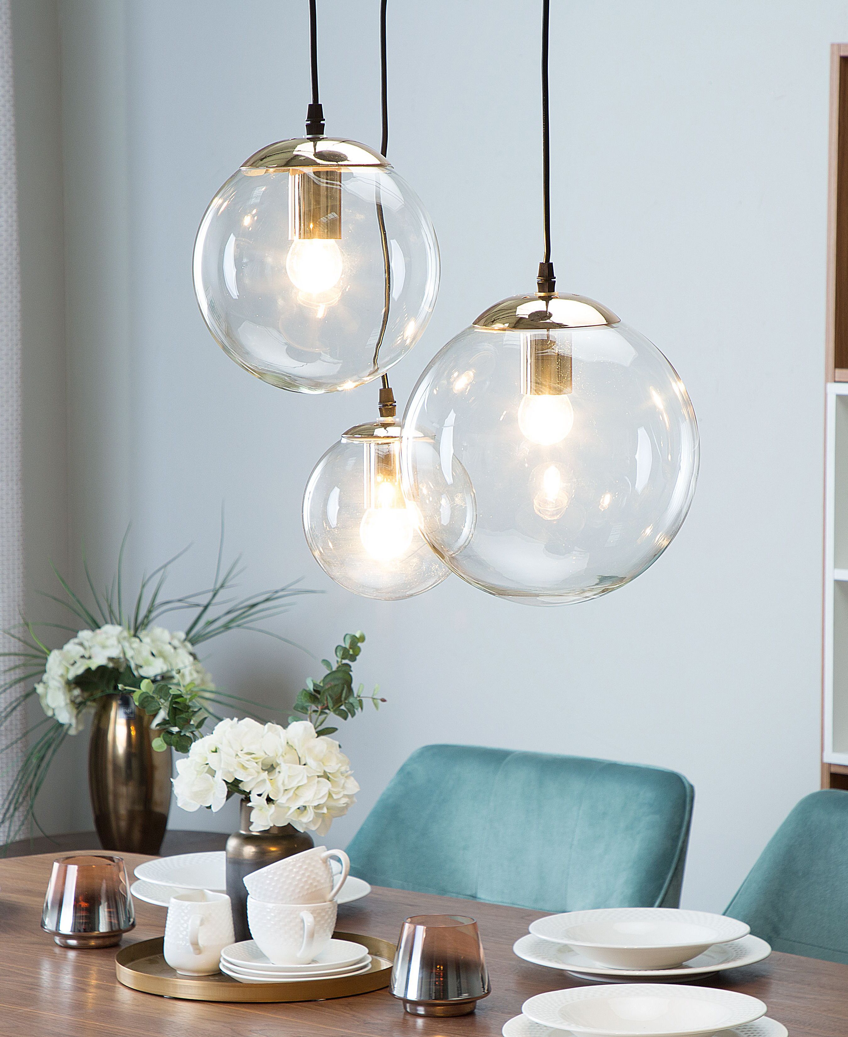 Pendant Lamp LADON Glass Transparent